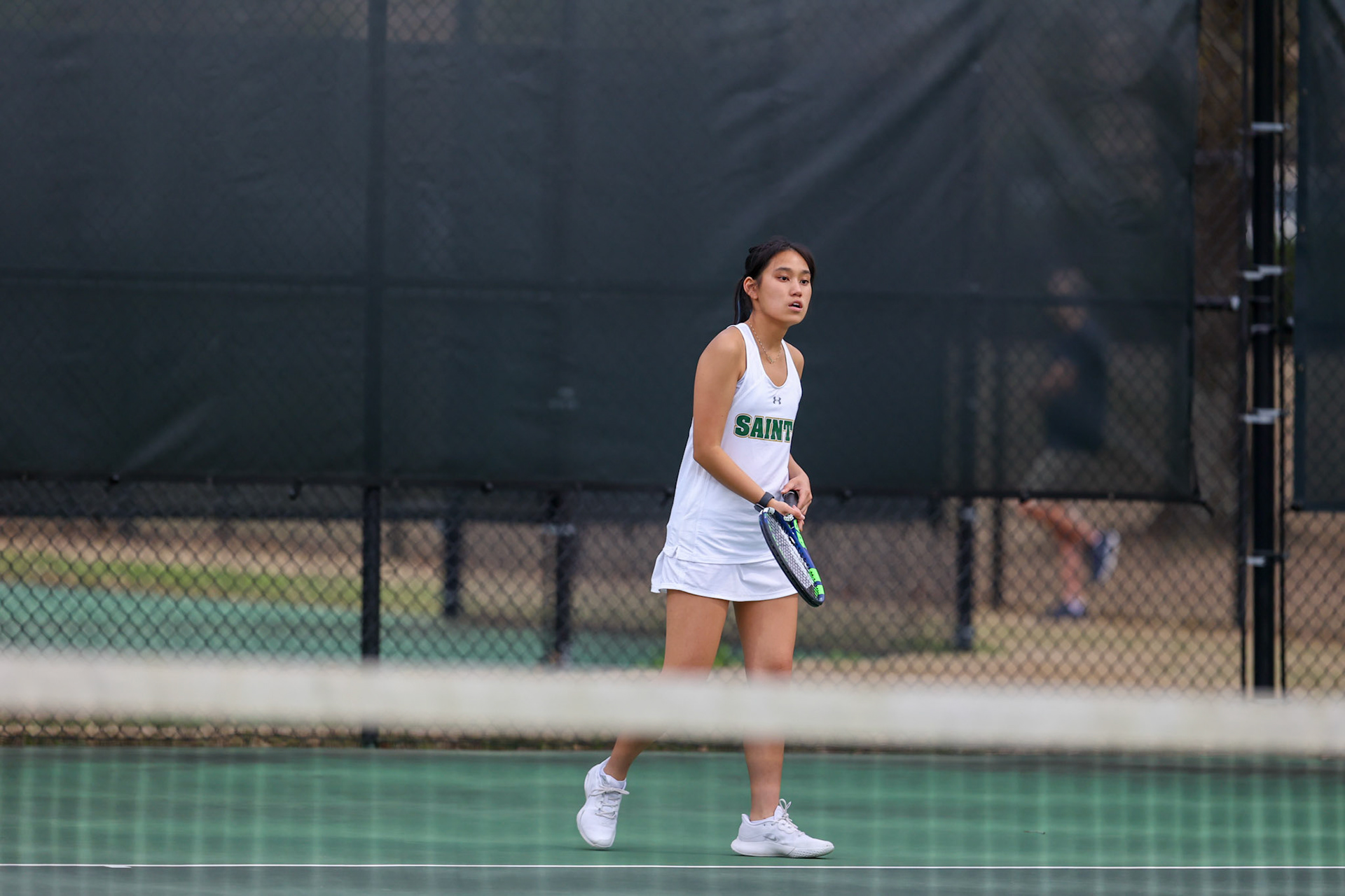 St. Benedict Tennis vs Briarcrest at Briarcrest Christian School on April 12, 2022 in Memphis, TN. (Ryan Beatty/SBA)