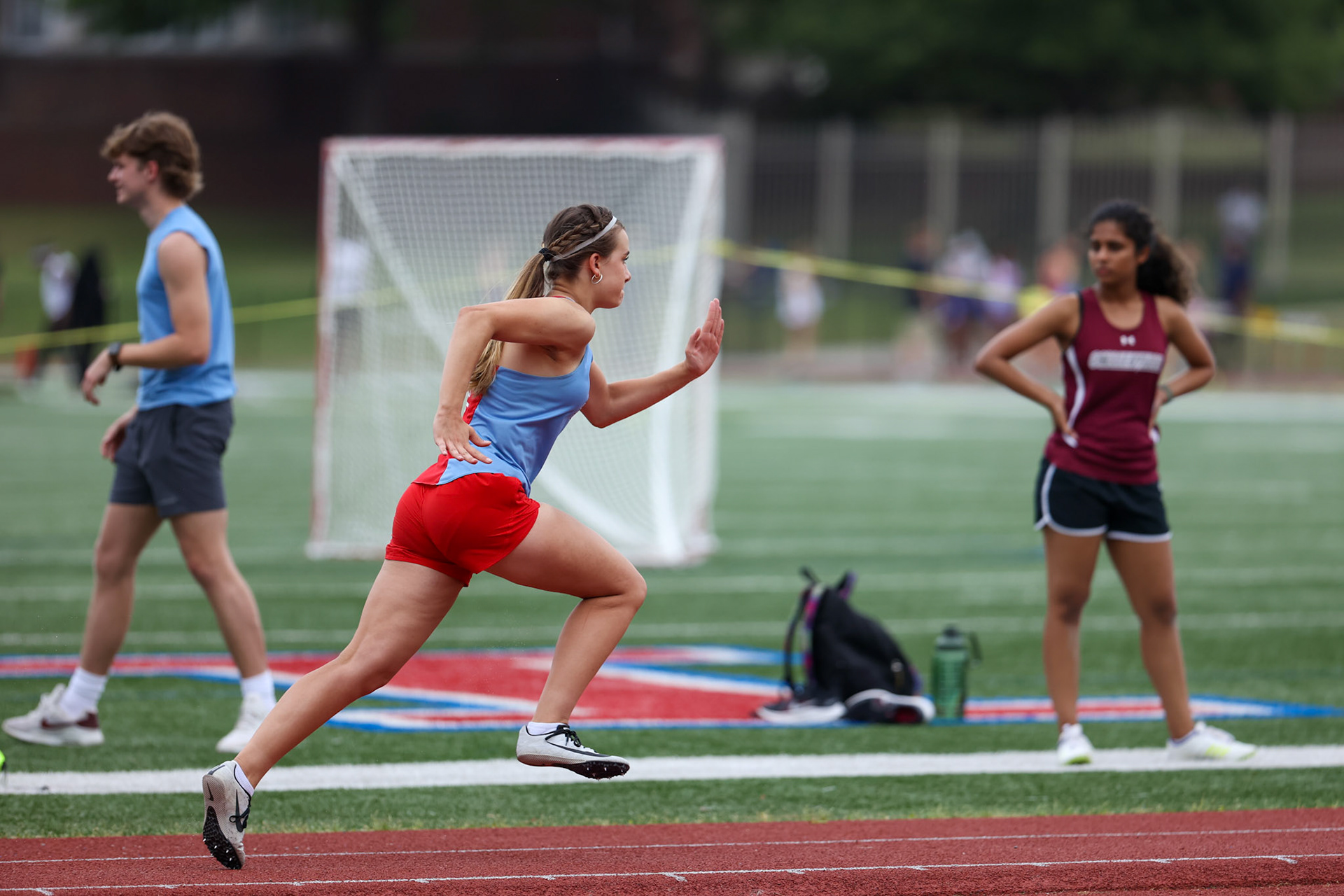 St. Benedict Track at Memphis University School in Memphis, TN on May 3, 2022. (Ryan Beatty/SBA)