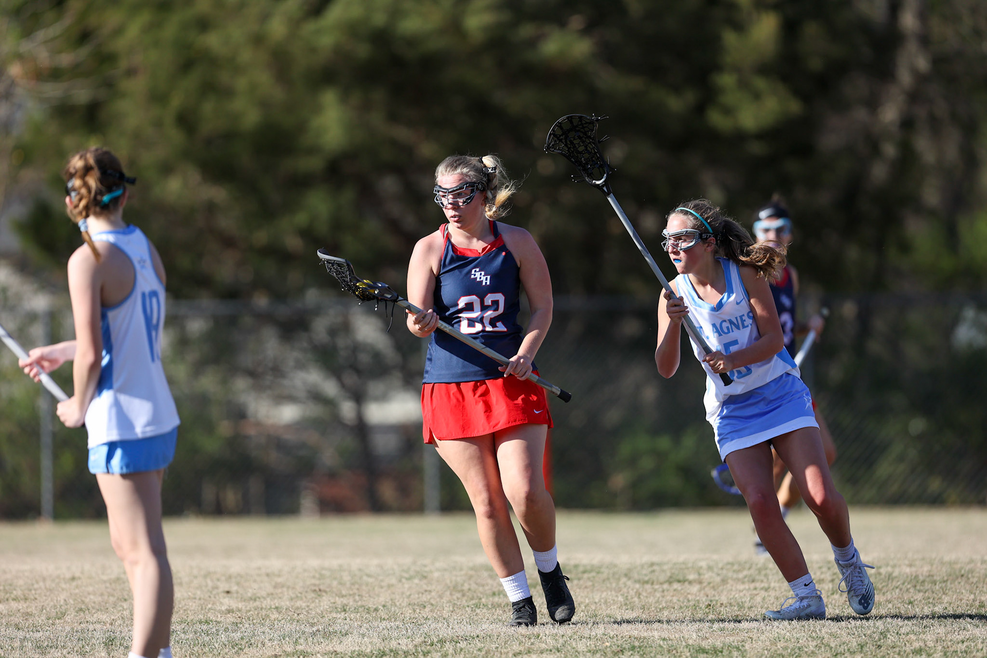 St. Benedict Girls Lacrosse vs St. Agnes on April 5, 2022 at St. Agnes Academy in Memphis, TN. (Ryan Beatty/SBA)