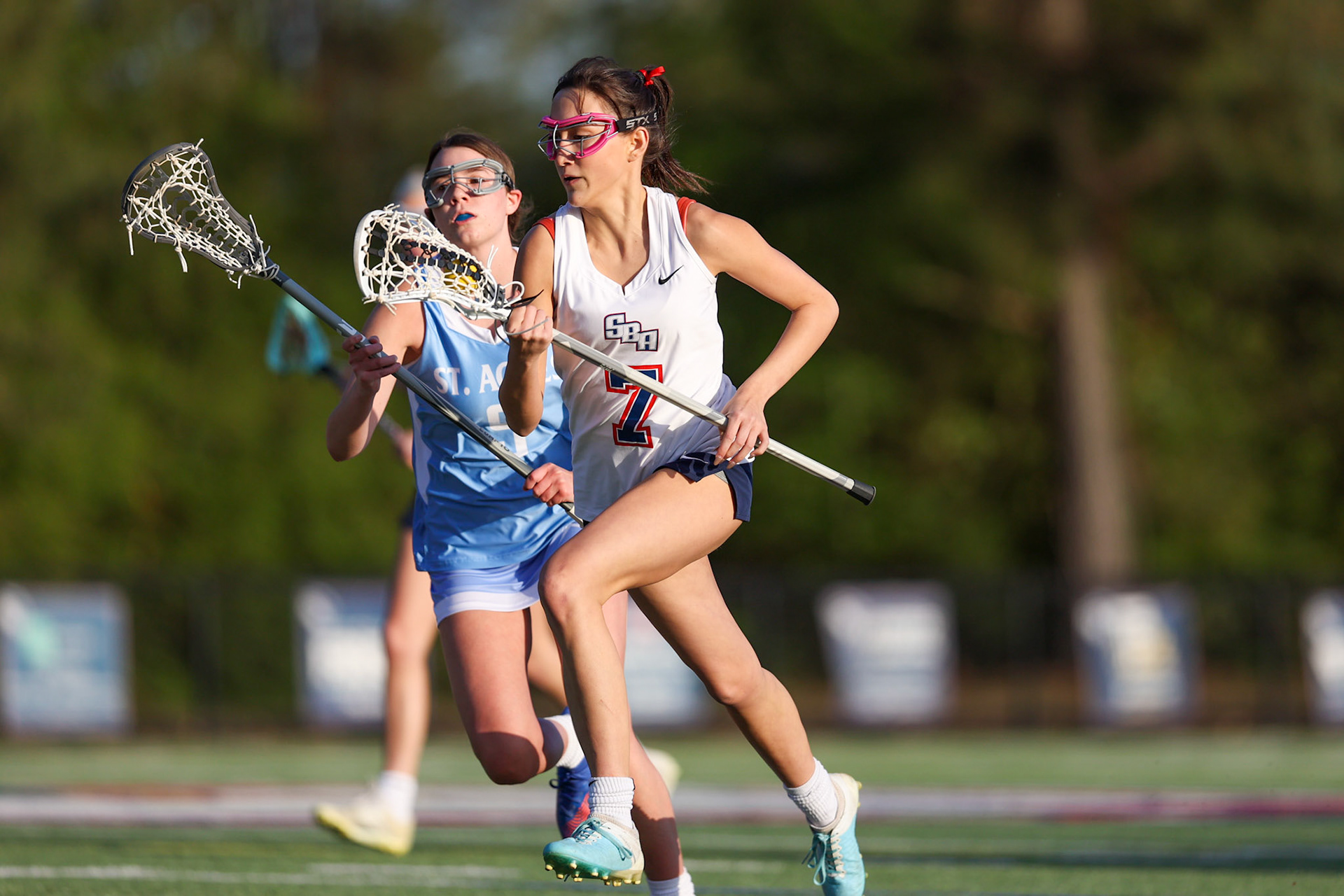 St. Benedict Girls Lacrosse vs St. Agnes on Senior Night at St. Benedict at Auburndale in Memphis, TN on April 19, 2022. (Ryan Beatty/SBA)