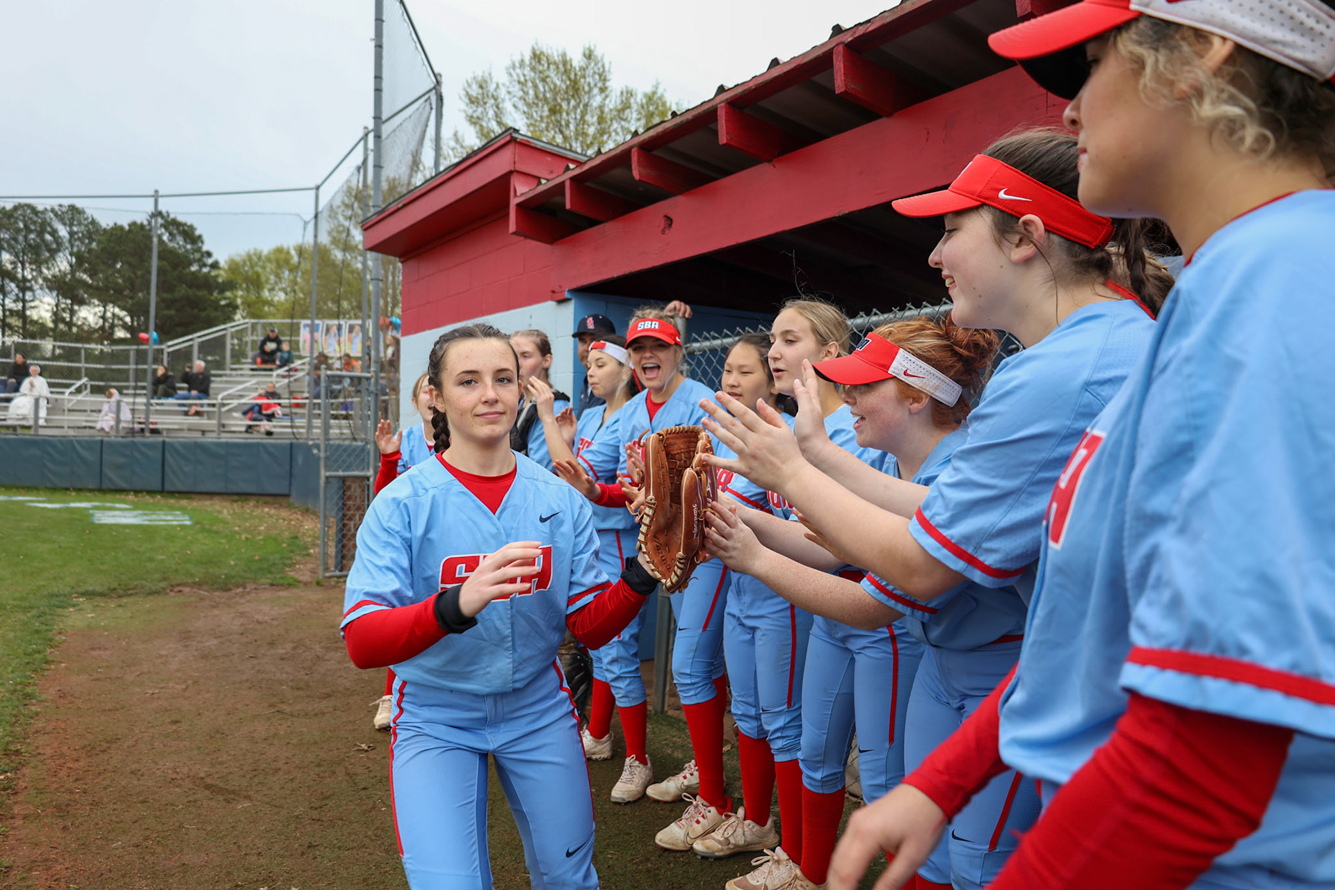 St. Benedict Softball vs Millington on Senior Night at St. Benedict at Auburndale in Memphis, TN on April 20, 2022. (Ryan Beatty/SBA)