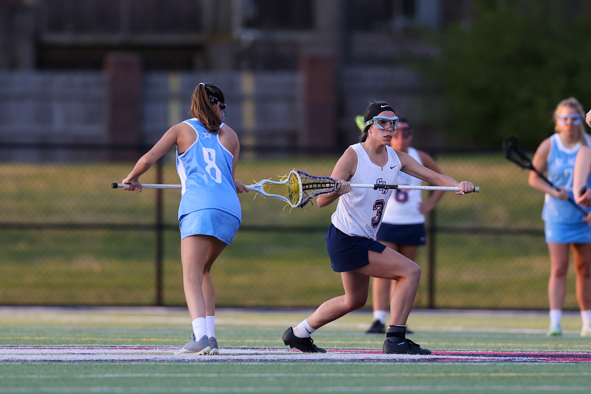 St. Benedict Girls Lacrosse vs St. Agnes on Senior Night at St. Benedict at Auburndale in Memphis, TN on April 19, 2022. (Ryan Beatty/SBA)