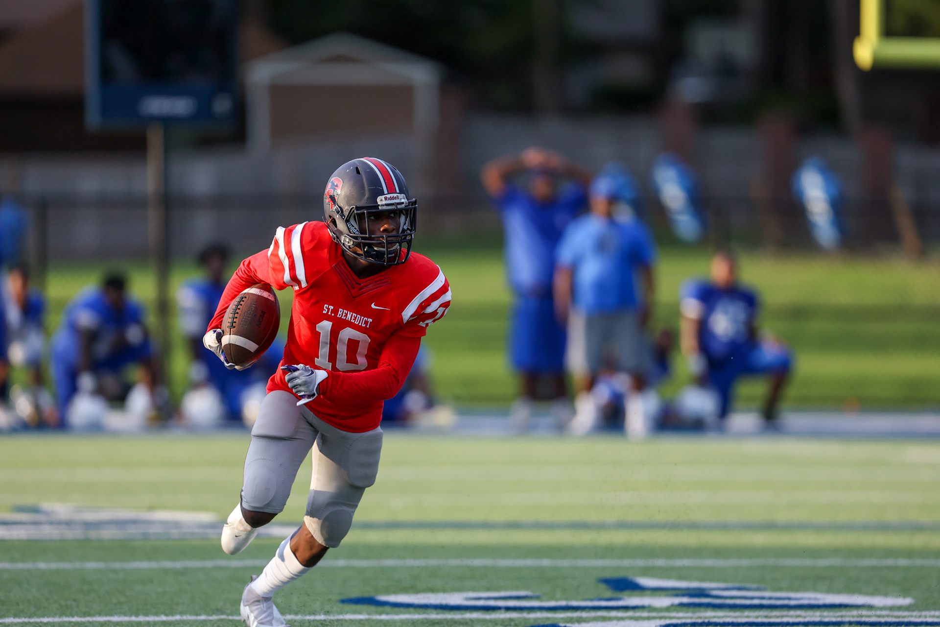 SBA Football Scrimmage on Friday, August 5, 2022 at St. Benedict at Auburndale in Memphis, TN. (Ryan Beatty/SBA)