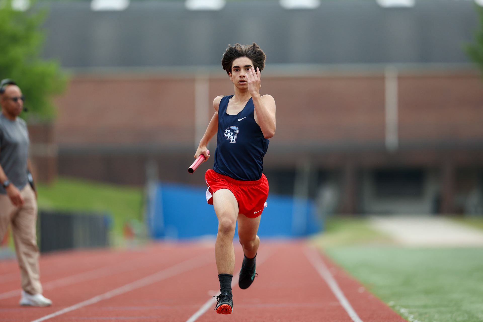 St. Benedict Track at Memphis University School in Memphis, TN on May 3, 2022. (Ryan Beatty/SBA)