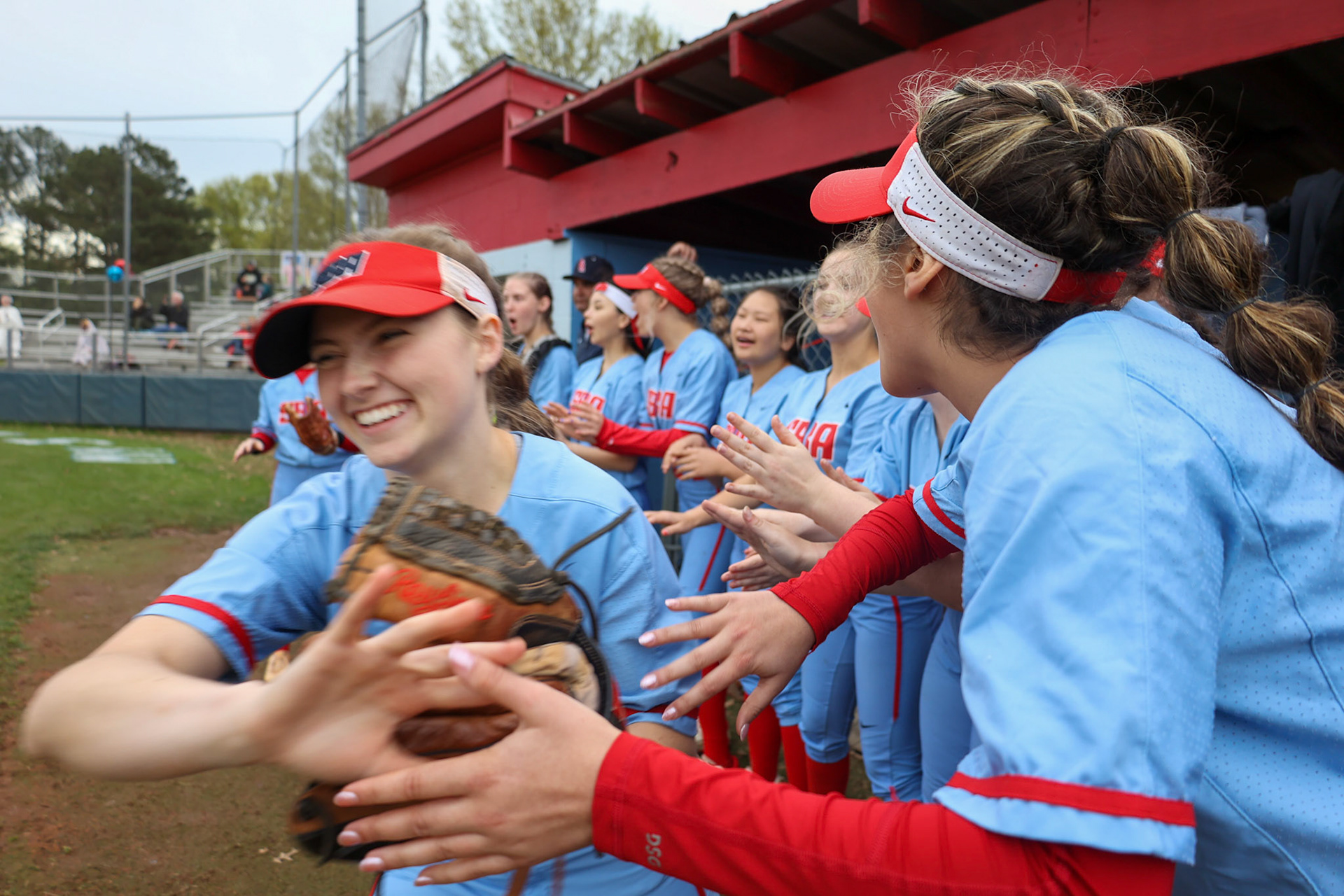 St. Benedict Softball vs Millington on Senior Night at St. Benedict at Auburndale in Memphis, TN on April 20, 2022. (Ryan Beatty/SBA)