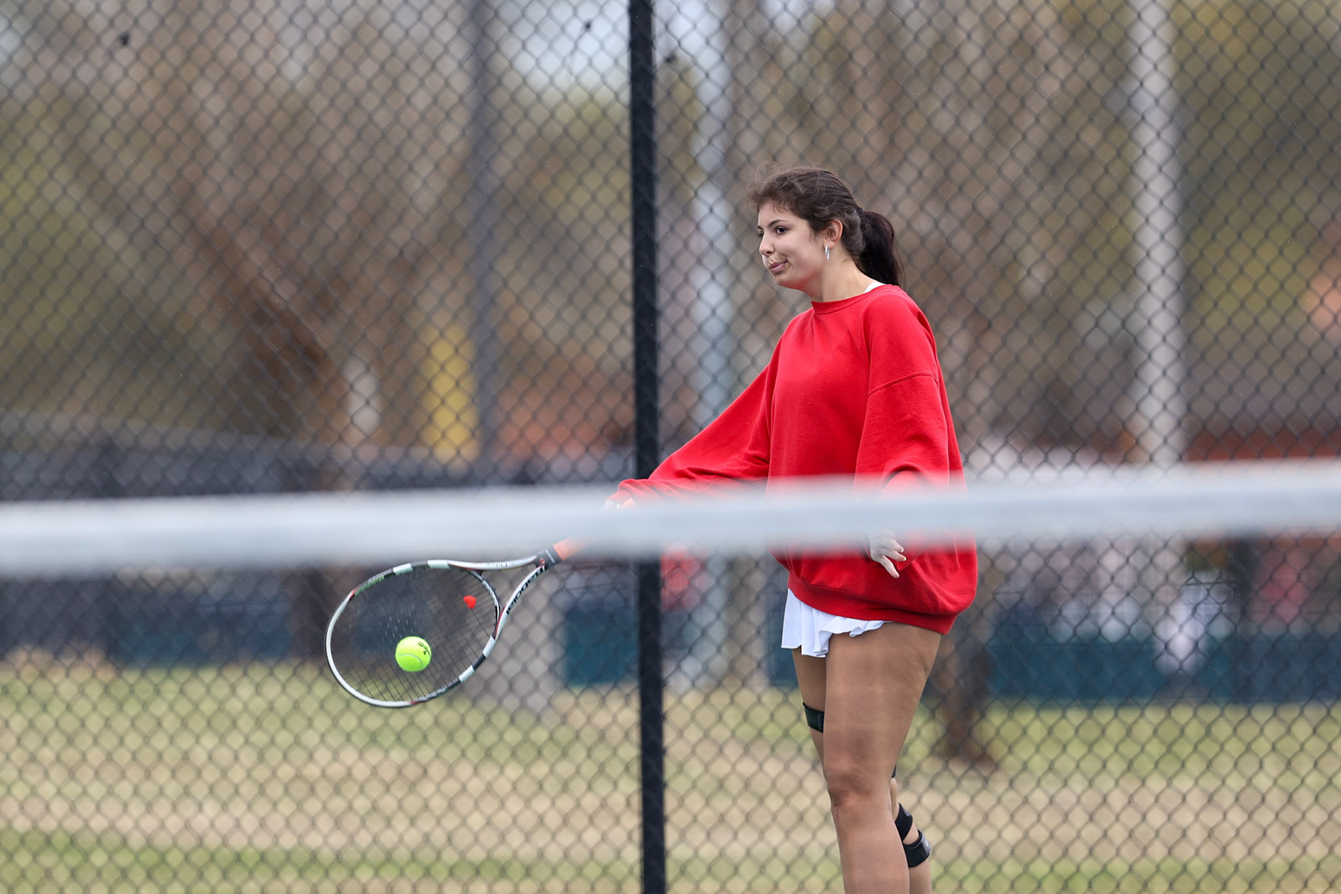 St. Benedict Tennis vs Brighton Cardinals on Wednesday April 6, 2022 at St. Benedict At Auburndale High School in Memphis, TN. (Ryan Beatty/SBA)