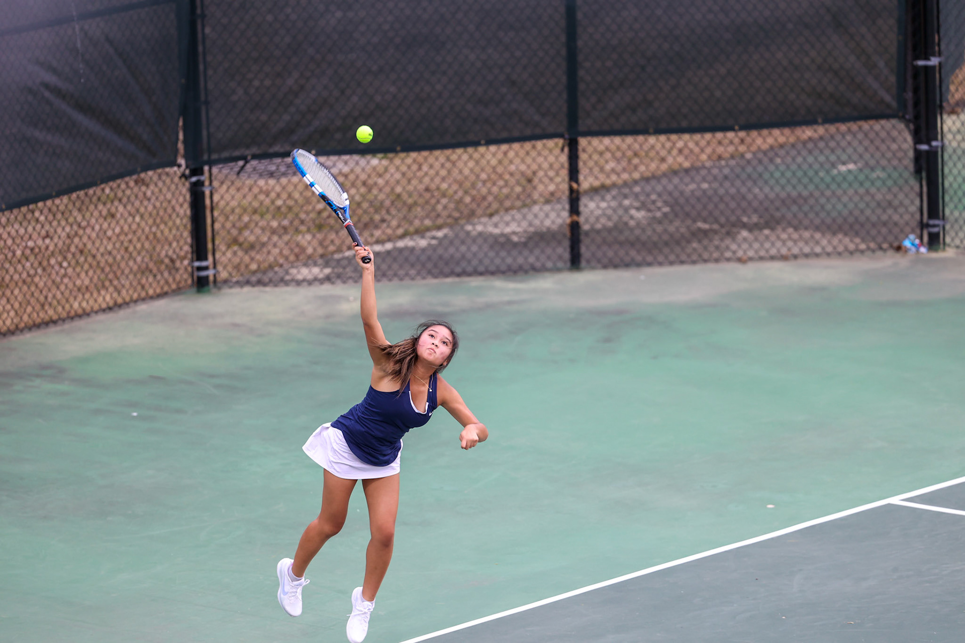 St. Benedict Tennis vs Briarcrest at Briarcrest Christian School on April 12, 2022 in Memphis, TN. (Ryan Beatty/SBA)