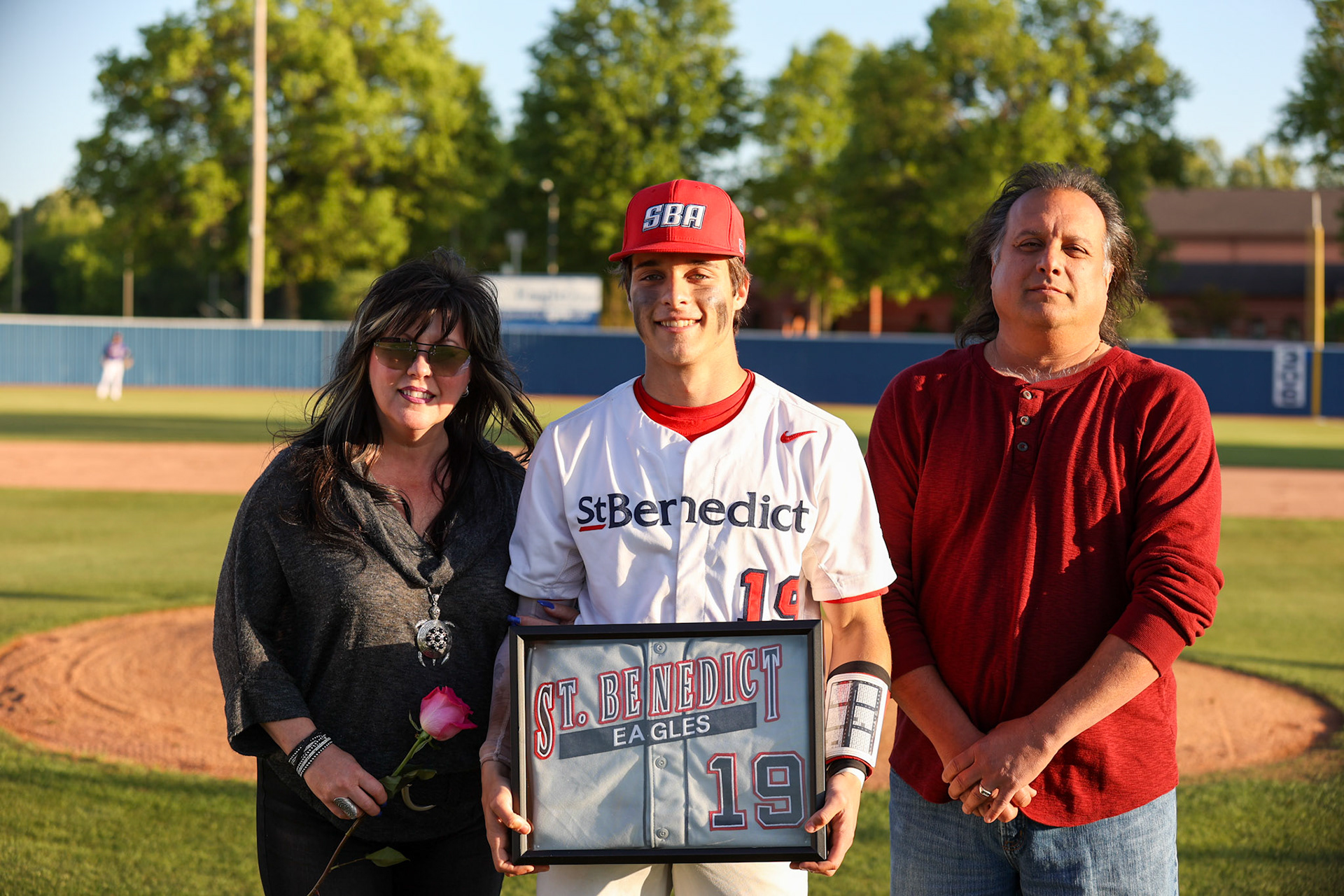 St. Benedict Baseball Senior Night vs CBHS at St. Benedict at Auburndale High School on April 26, 2022.  (Ryan Beatty/SBA)