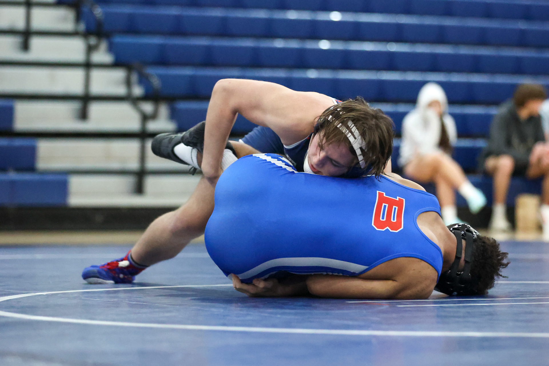 SBA Wrestling Senior Night vs Bartlett, Bolton, and ECS on Thursday, Feb. 10, 2022. (Ryan Beatty Photo)