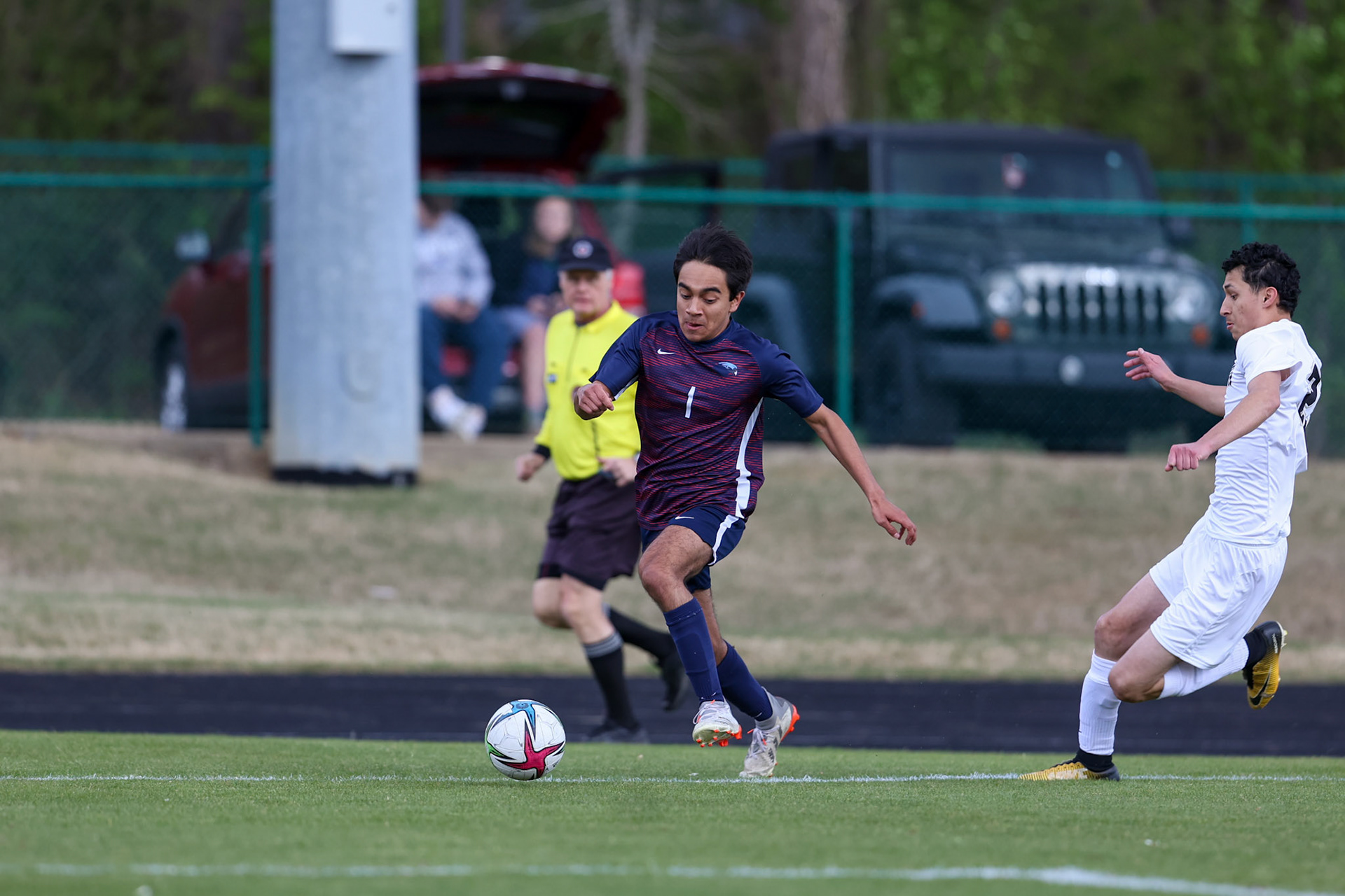 St. Benedict Soccer vs Millington on April 7, 2022 at St. Benedict At Auburndale High School in Memphis, TN. (Ryan Beatty/SBA)