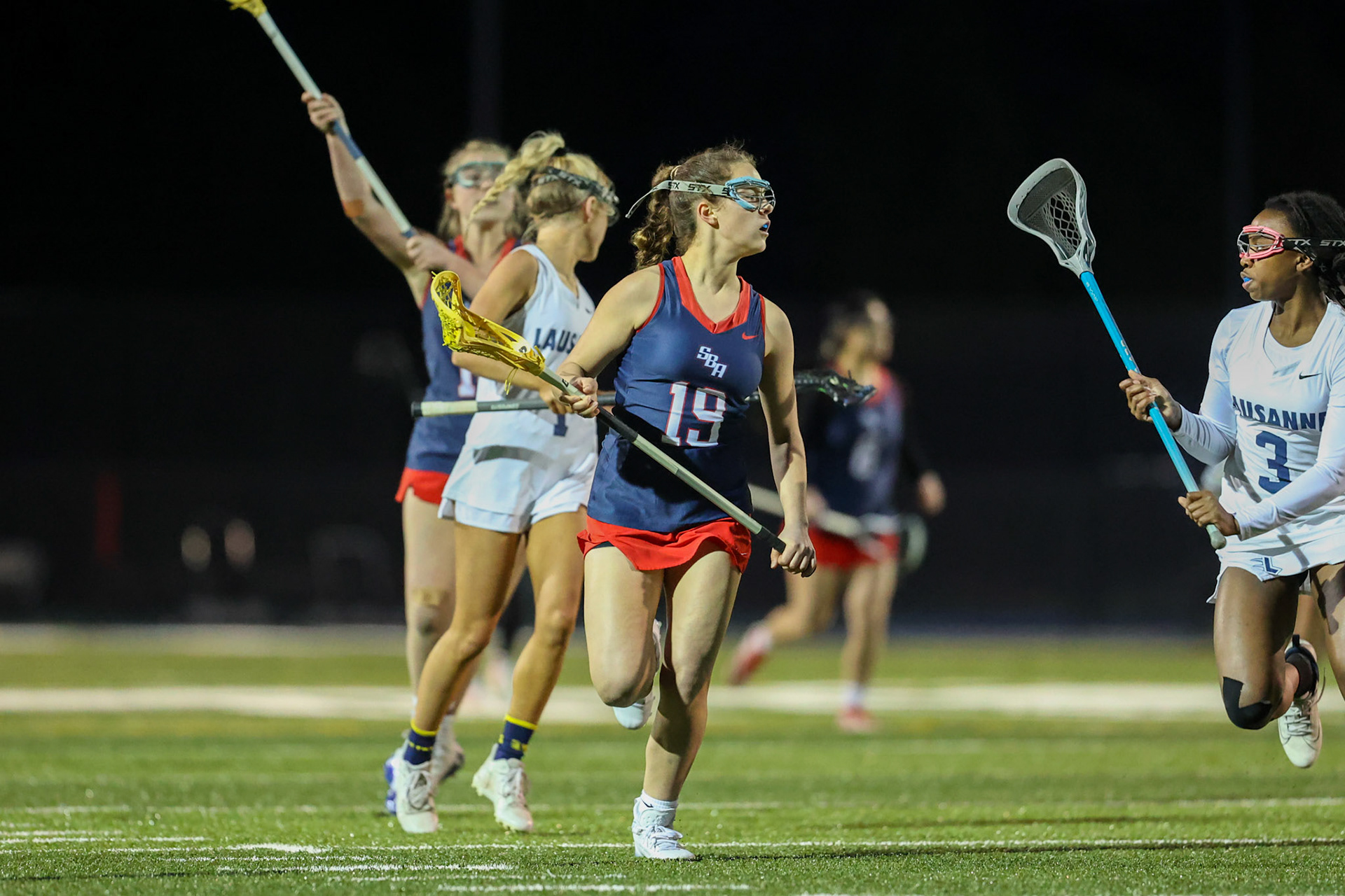 SBA Girls Lacrosse vs Lausanne on Wednesday, March 8, 2023. (Ryan Beatty Photo)