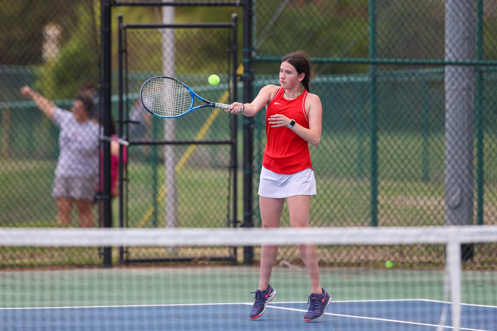 SBA Tennis vs Houston on Thursday, April 13, 2023. (Ryan Beatty Photo)