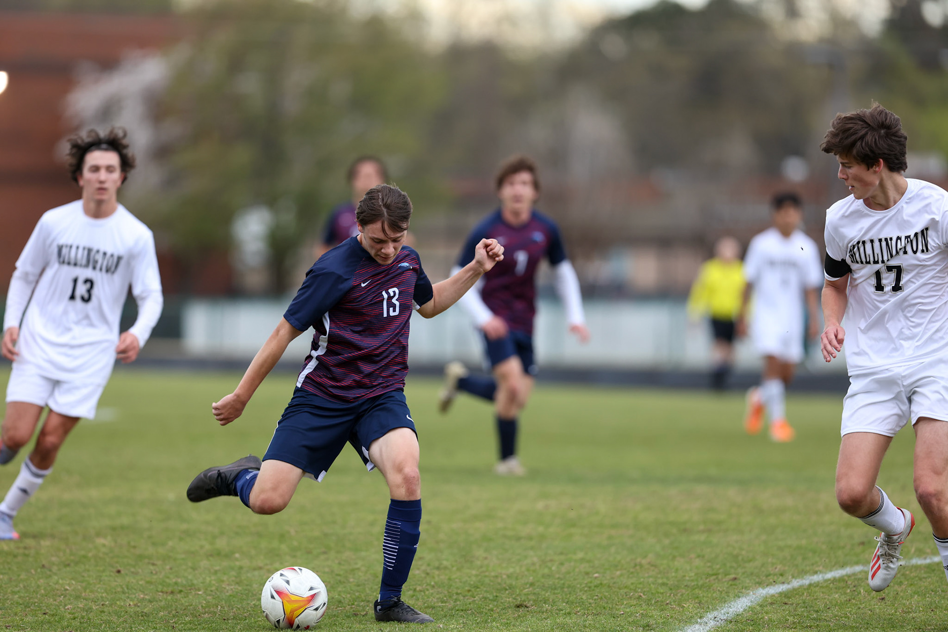 St. Benedict Soccer vs Millington on April 7, 2022 at St. Benedict At Auburndale High School in Memphis, TN. (Ryan Beatty/SBA)