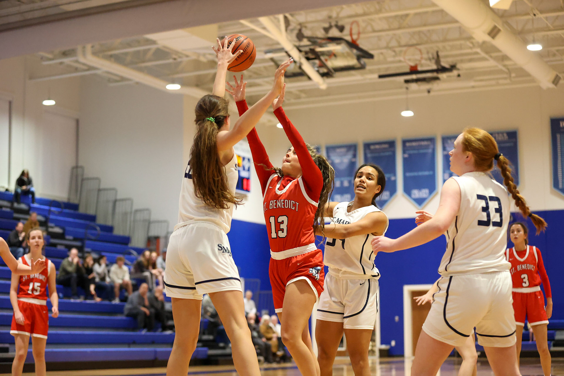 SBA Girls Basketball vs St. Mary’s. (Ryan Beatty Photo)