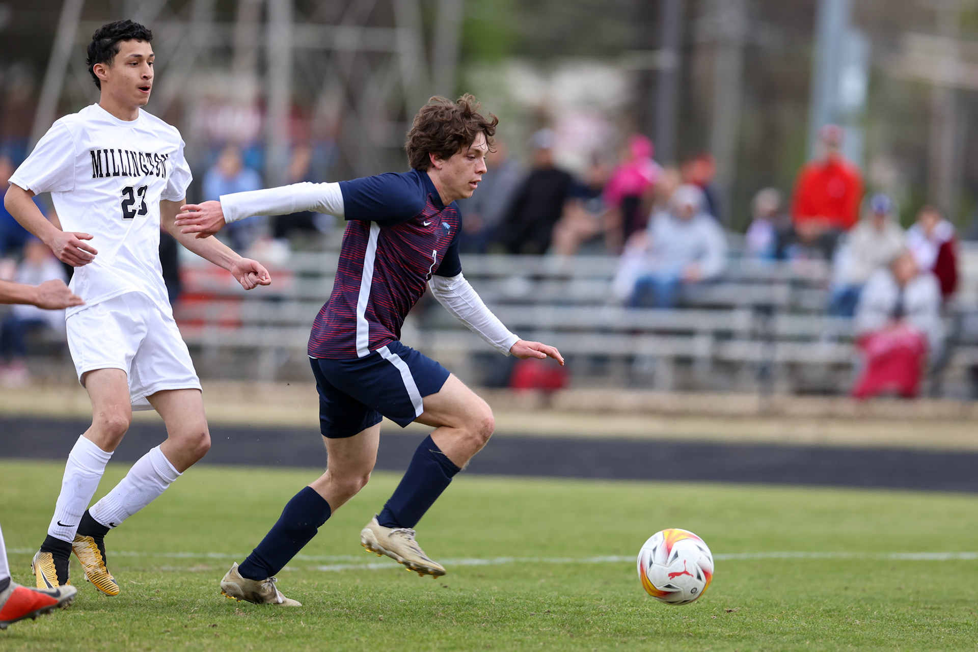 St. Benedict Soccer vs Millington on April 7, 2022 at St. Benedict At Auburndale High School in Memphis, TN. (Ryan Beatty/SBA)