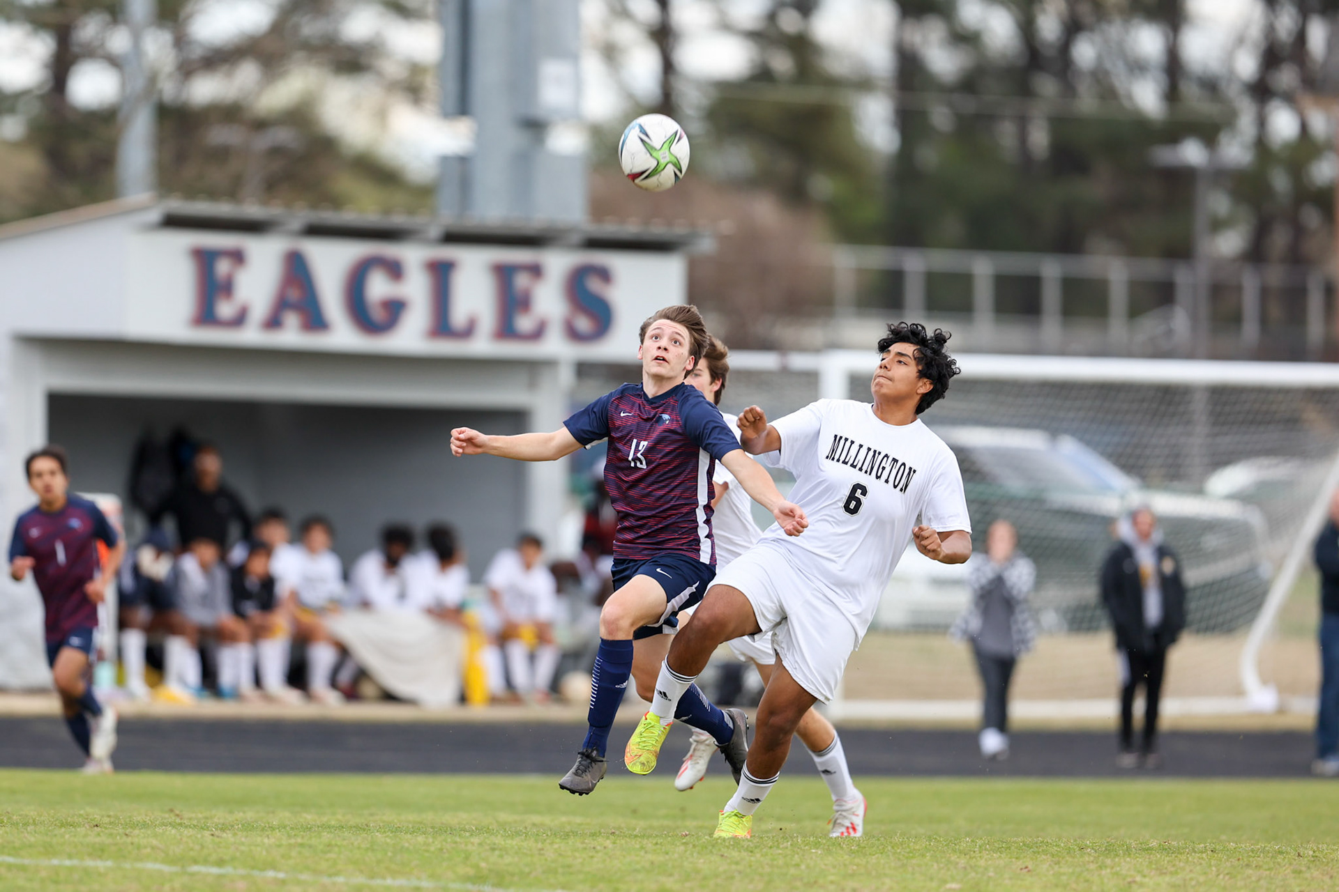St. Benedict Soccer vs Millington on April 7, 2022 at St. Benedict At Auburndale High School in Memphis, TN. (Ryan Beatty/SBA)