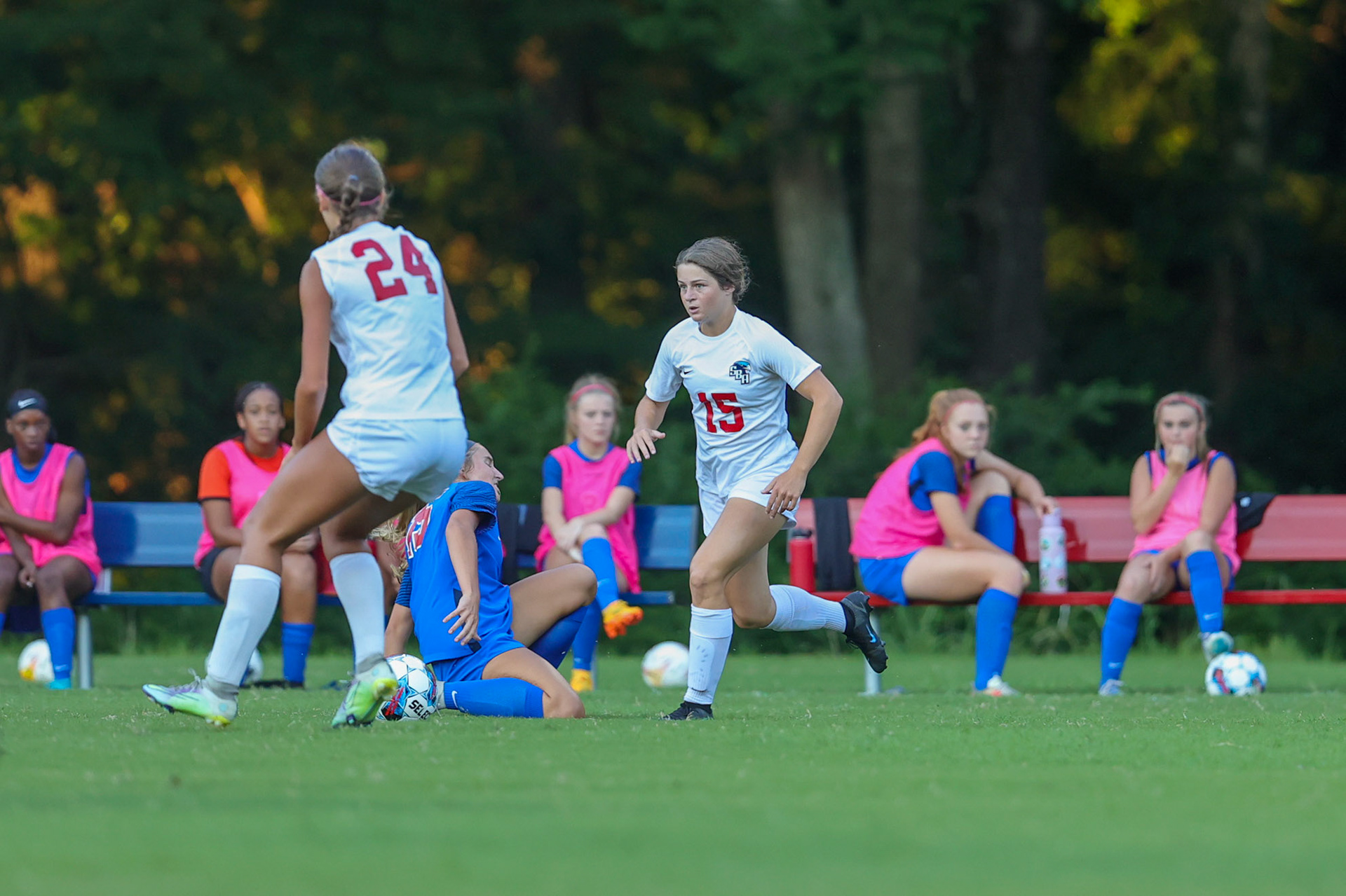 SBA Soccer vs Bartlett at Bartlett High School on Thursday, August 18, 2022. (Ryan Beatty/SBA)