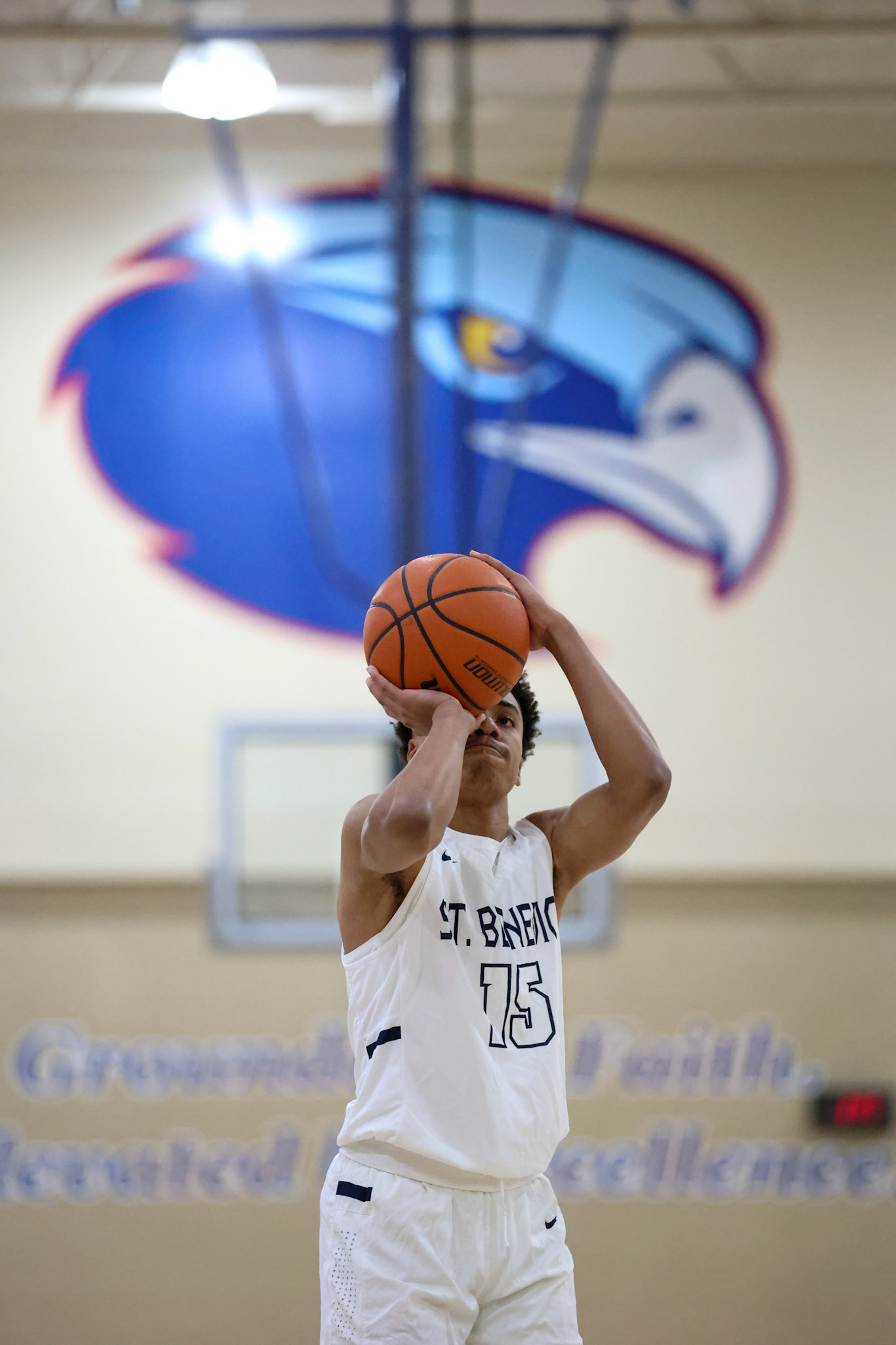 SBA Basketball vs Sacred Heart at the 2022 SBA Holiday Hoops Tournament. (Ryan Beatty Photo)