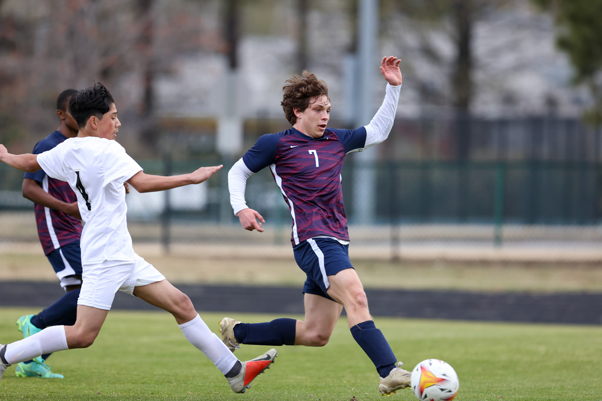 St. Benedict Soccer vs Millington on April 7, 2022 at St. Benedict At Auburndale High School in Memphis, TN. (Ryan Beatty/SBA)