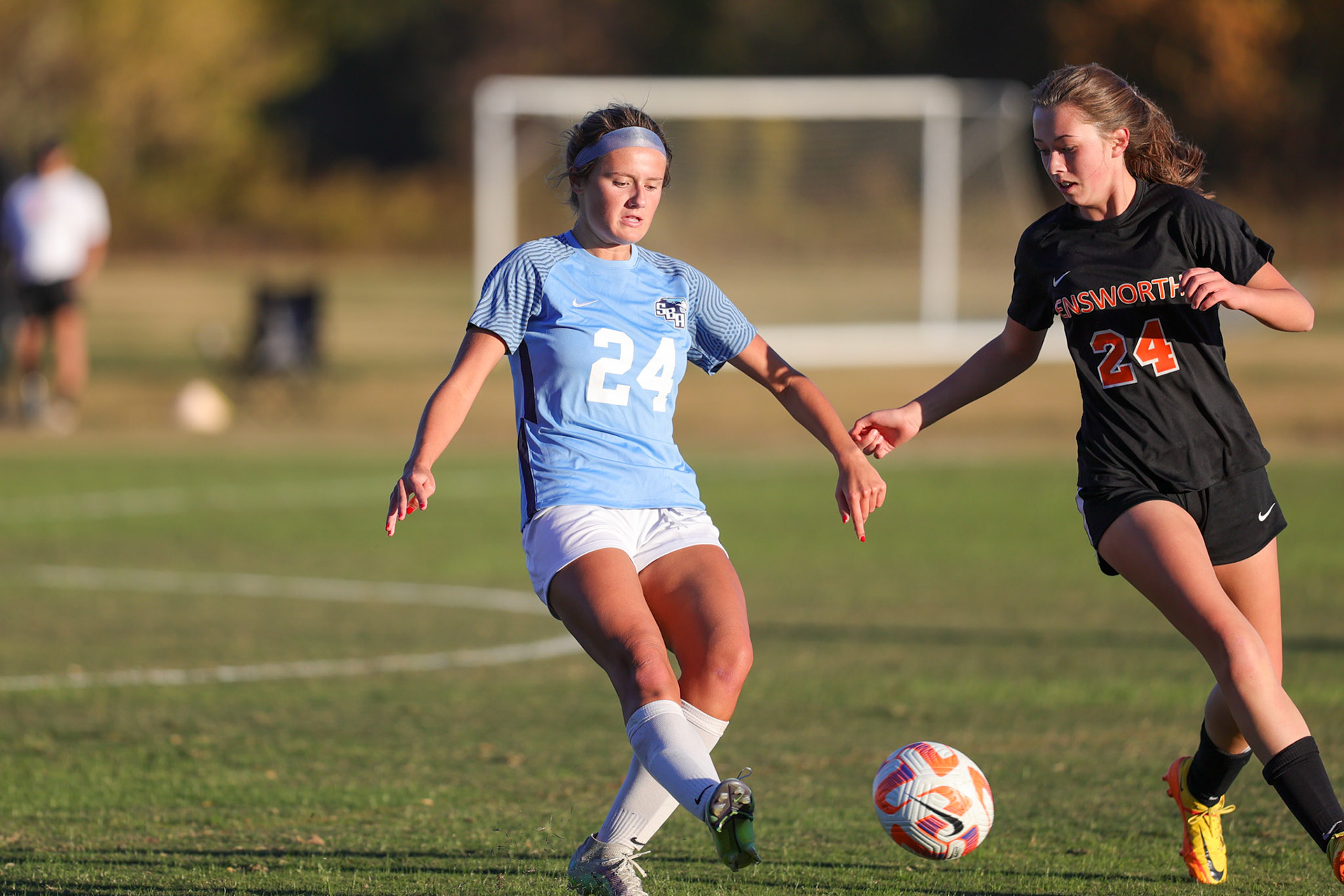SBA Girl’s Soccer vs. Ensworth in the first round of the TSSAA State Tournament in Nashville, TN, on Oct. 17, 2022. (Ryan Beatty/SBA)