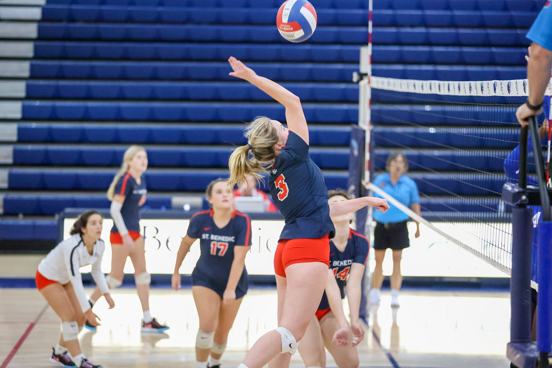 St. Benedict Volleyball vs West Memphis at St. Benedict on Monday, September 12, 2022. (Ryan Beatty/SBA)