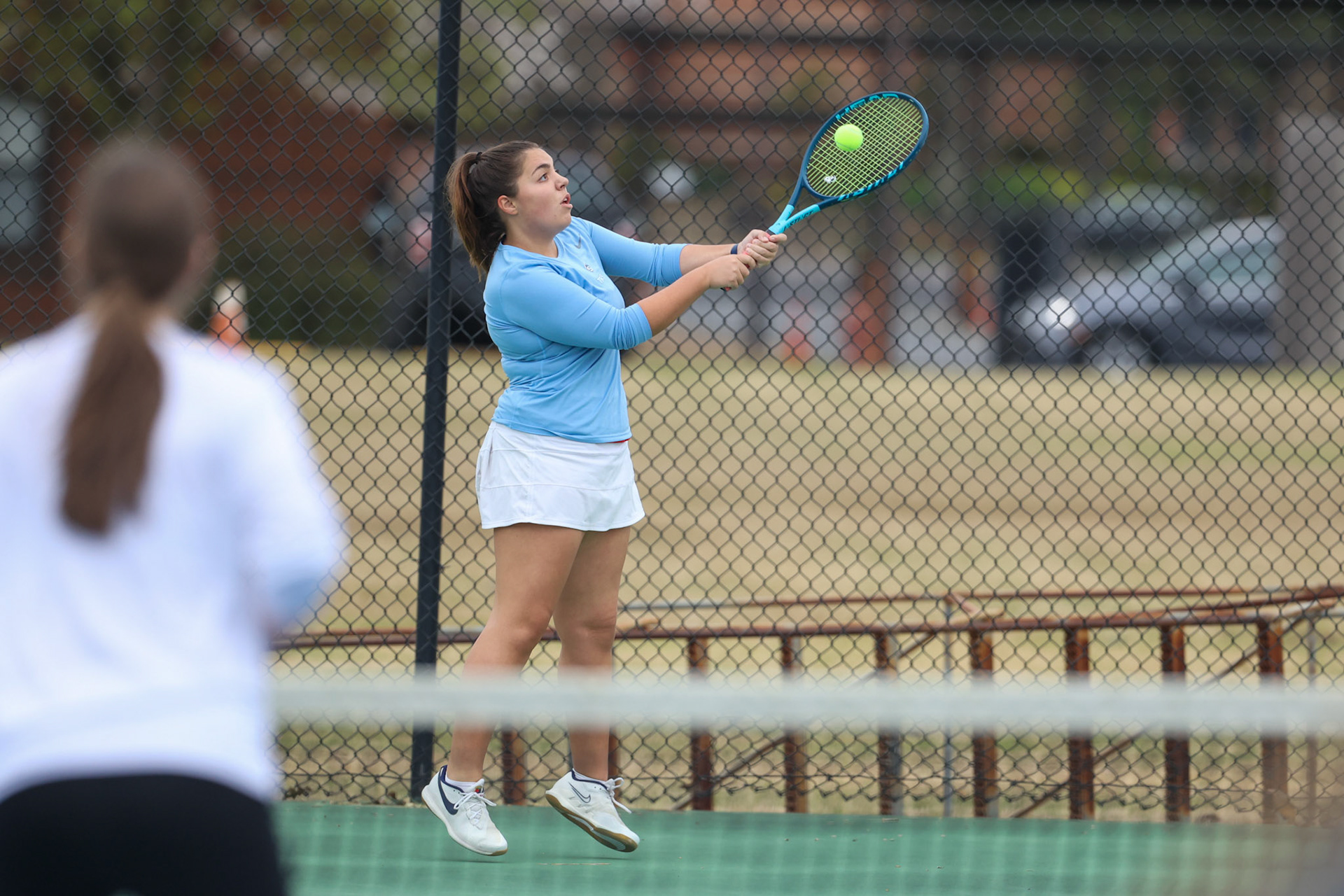St. Benedict Tennis vs Brighton Cardinals on Wednesday April 6, 2022 at St. Benedict At Auburndale High School in Memphis, TN. (Ryan Beatty/SBA)