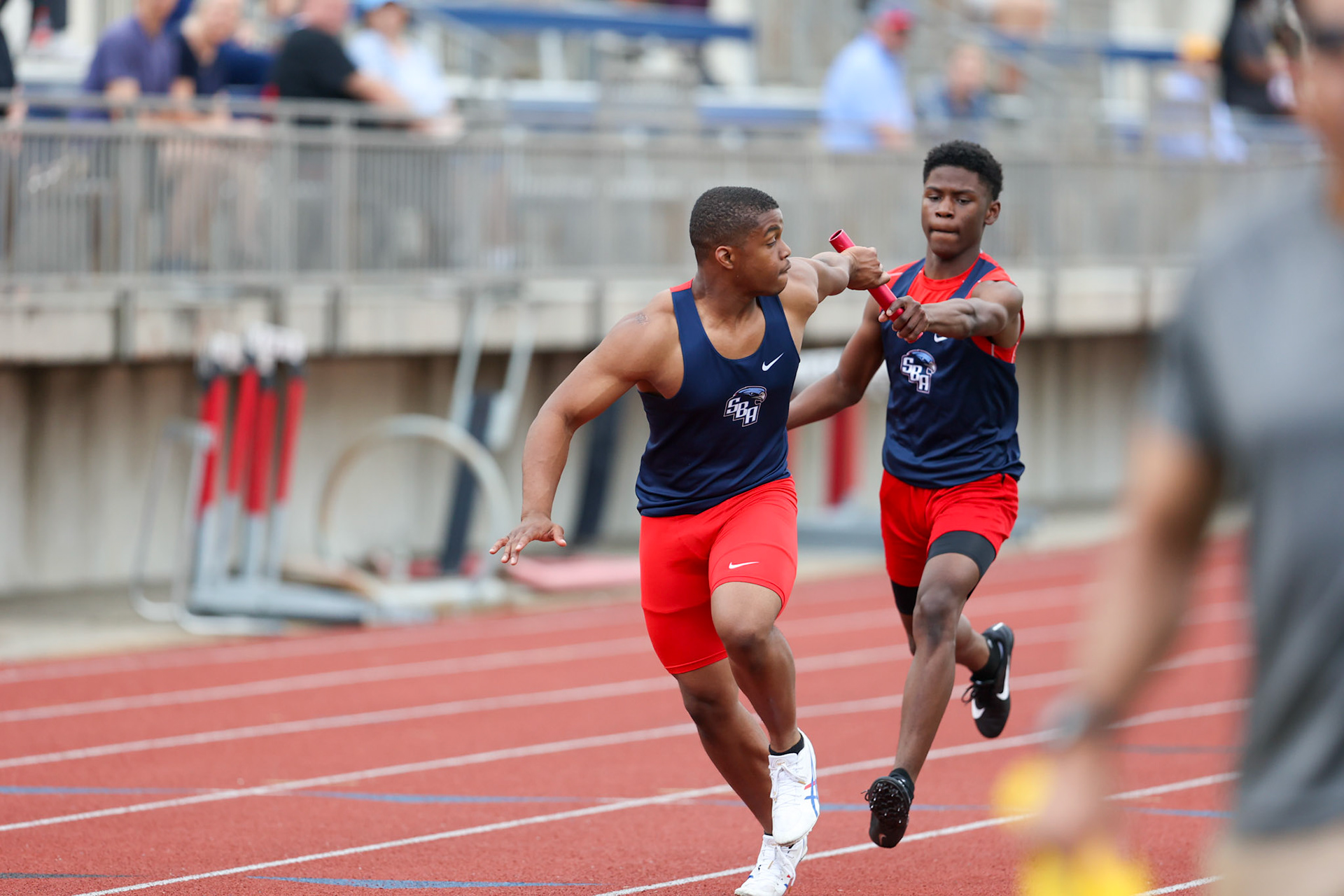St. Benedict Track at Memphis University School in Memphis, TN on May 3, 2022. (Ryan Beatty/SBA)