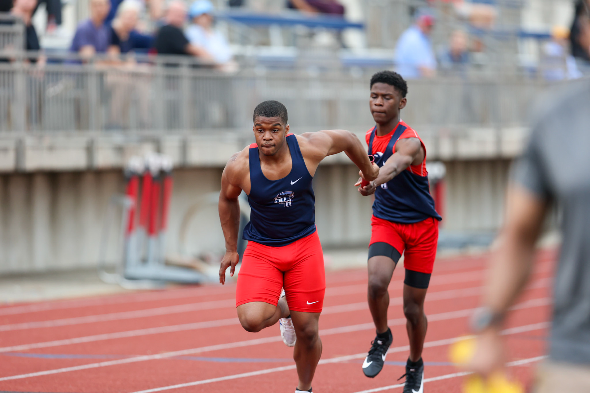 St. Benedict Track at Memphis University School in Memphis, TN on May 3, 2022. (Ryan Beatty/SBA)