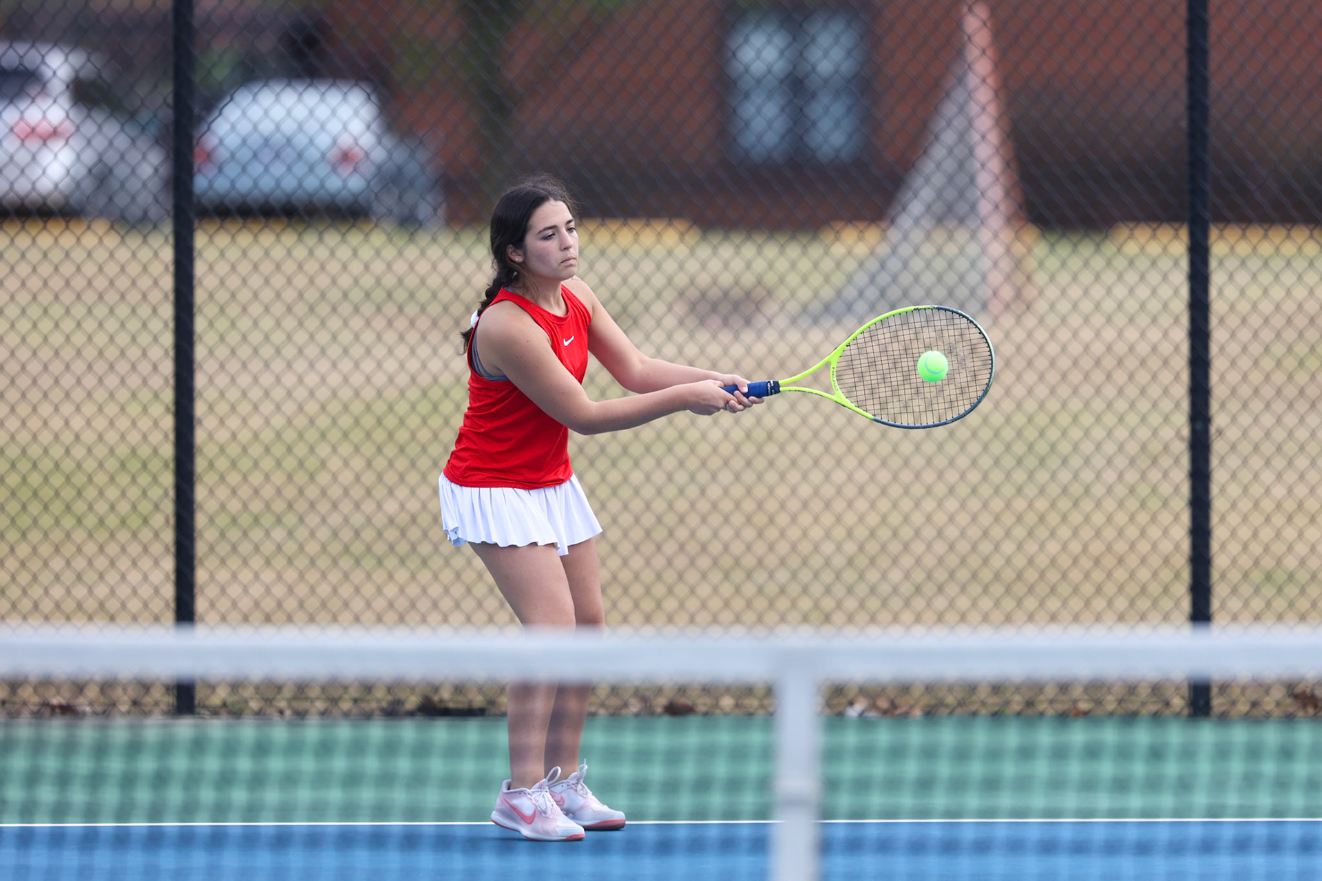 SBA Tennis vs Briacrest on Monday, April 3, 2023. (Ryan Beatty Photo)