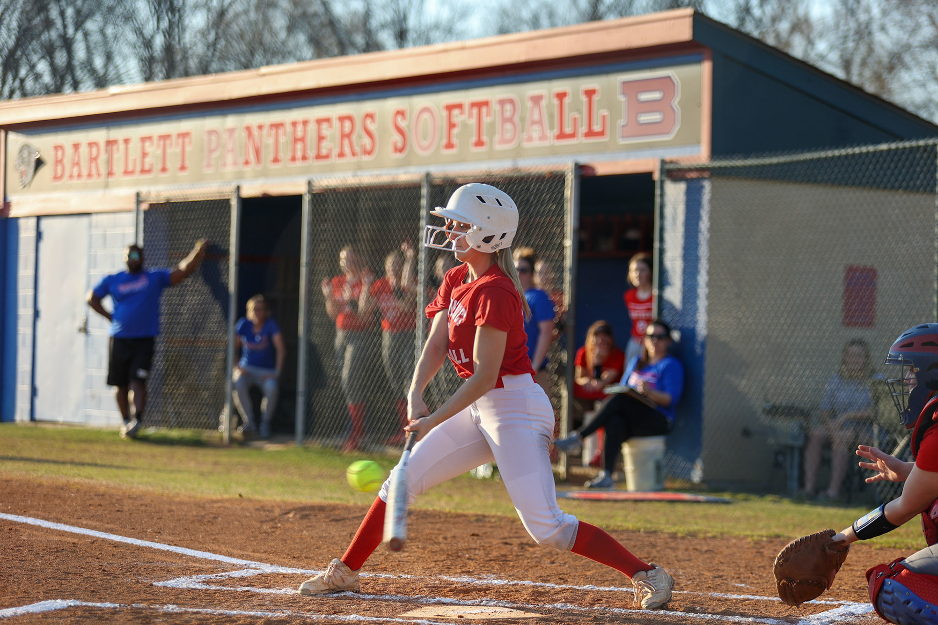 St. Benedict Softball vs Bartlett High School on March 3, 2022 at W.J. Freeman Park in Memphis, TN (Ryan Beatty/SBA)