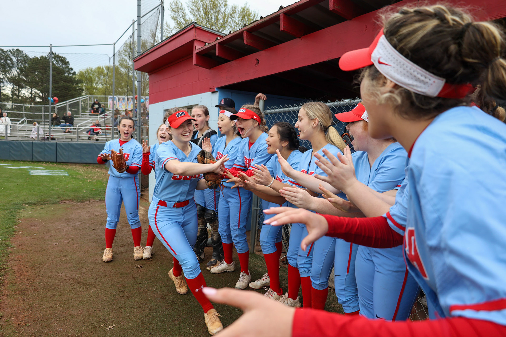 St. Benedict Softball vs Millington on Senior Night at St. Benedict at Auburndale in Memphis, TN on April 20, 2022. (Ryan Beatty/SBA)