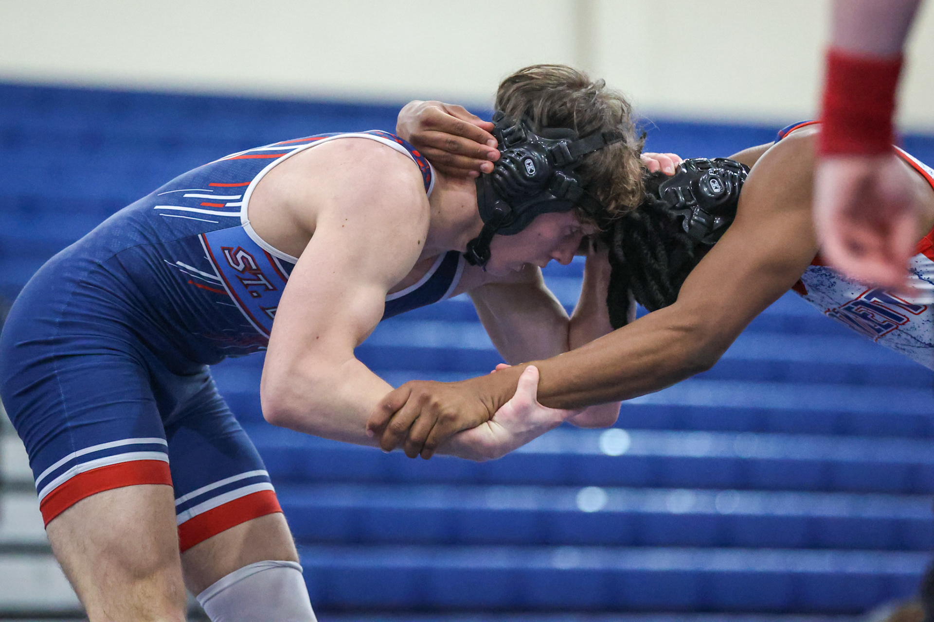 SBA Wrestling Senior Night vs Bartlett, Bolton, and ECS on Thursday, Feb. 10, 2022. (Ryan Beatty Photo)