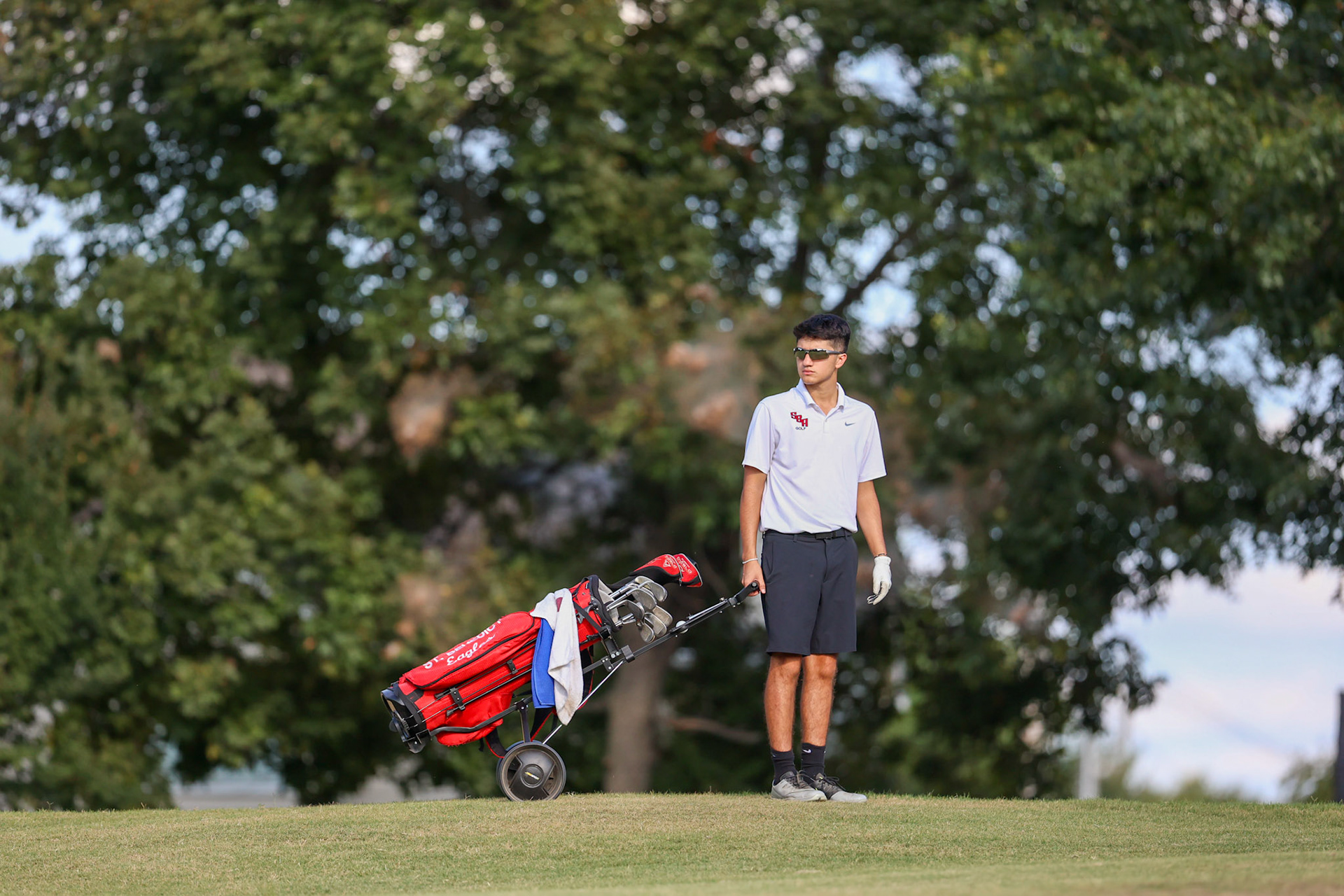 St. Benedict Boys Golf vs Briarcrest at the Lakeland Golf Club on Thursday, September 15, 2022. (Ryan Beatty/SBA)