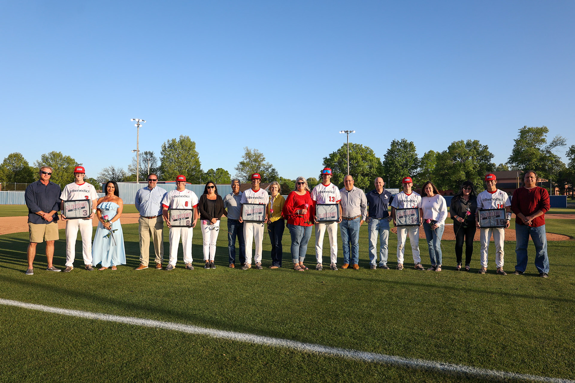 St. Benedict Baseball Senior Night vs CBHS at St. Benedict at Auburndale High School on April 26, 2022.  (Ryan Beatty/SBA)