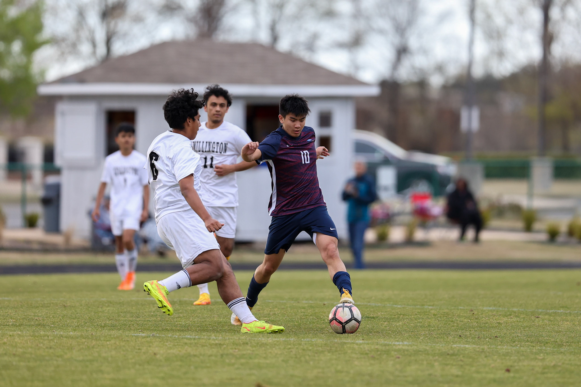 St. Benedict Soccer vs Millington on April 7, 2022 at St. Benedict At Auburndale High School in Memphis, TN. (Ryan Beatty/SBA)