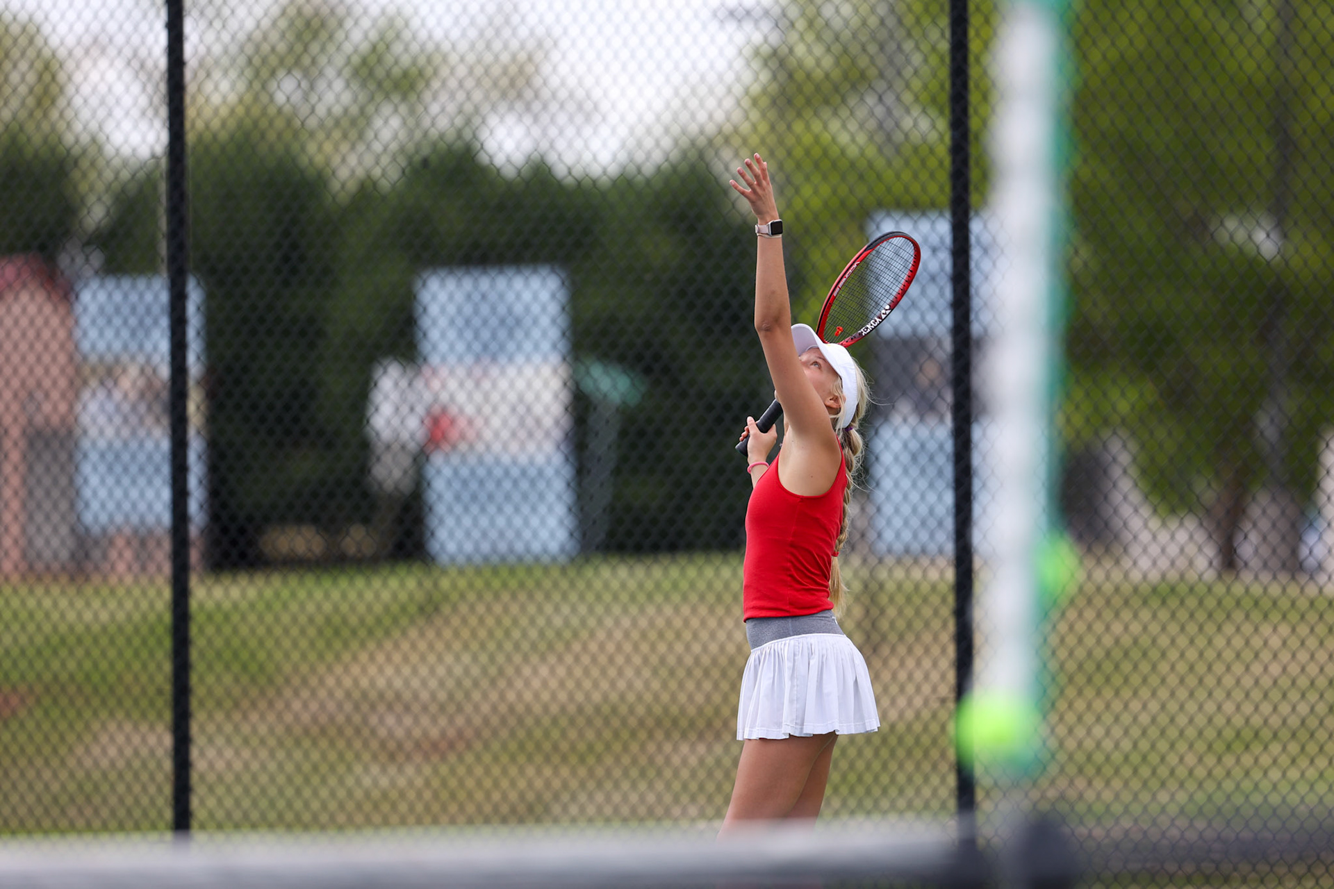 St. Benedict Tennis vs St. Agnes at St. Benedict at Auburndale High School in Memphis, TN on April 21, 2022. (Ryan Beatty/SBA)