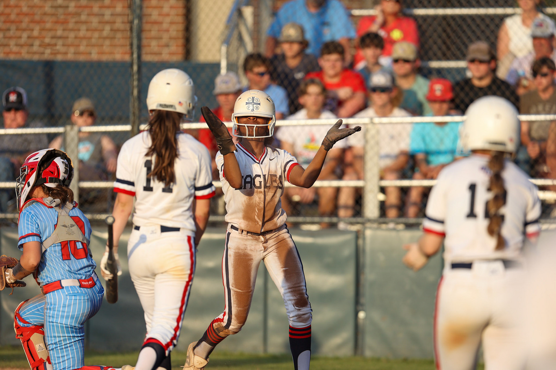 St. Benedict Softball vs TRA at St. Benedict At Auburndale on May 10, 2022 in the DII-AA Regional Softball Tournament. (Ryan Beatty/SBA)