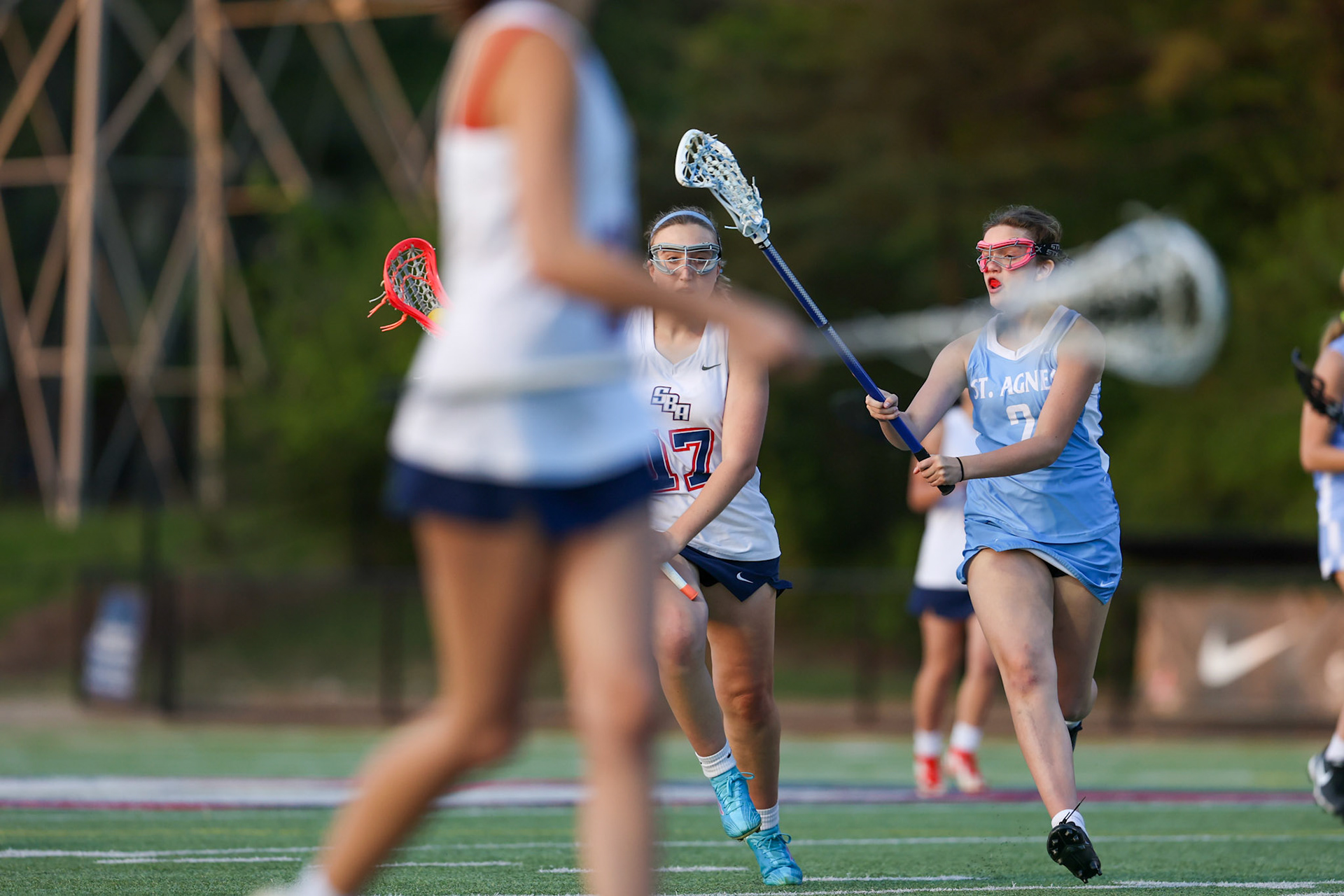 St. Benedict Girls Lacrosse vs St. Agnes on Senior Night at St. Benedict at Auburndale in Memphis, TN on April 19, 2022. (Ryan Beatty/SBA)