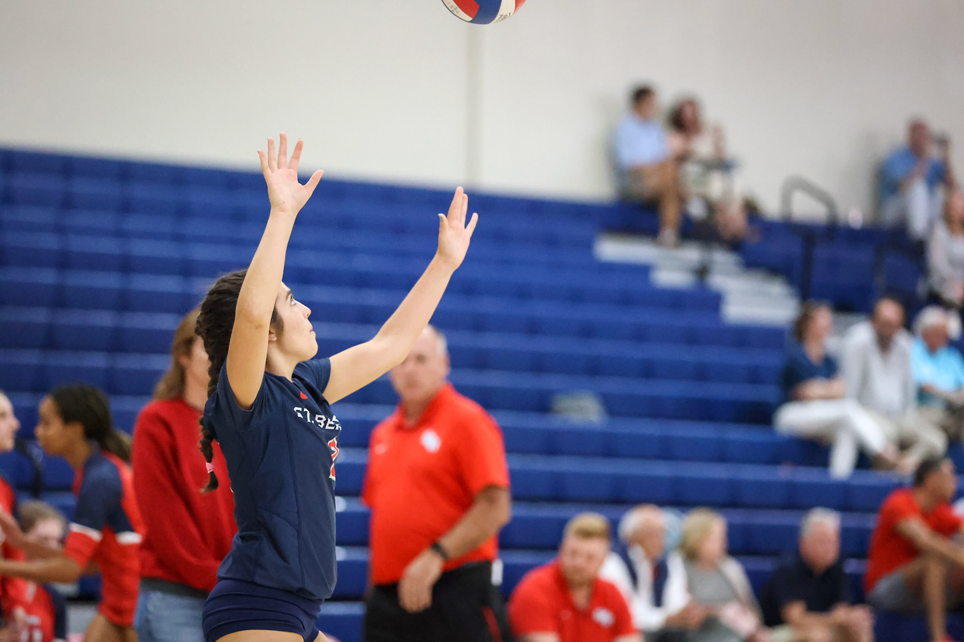 St. Benedict Volleyball vs Hutchison at St. Benedict on Tuesday, September 13, 2022. (Ryan Beatty/SBA)
