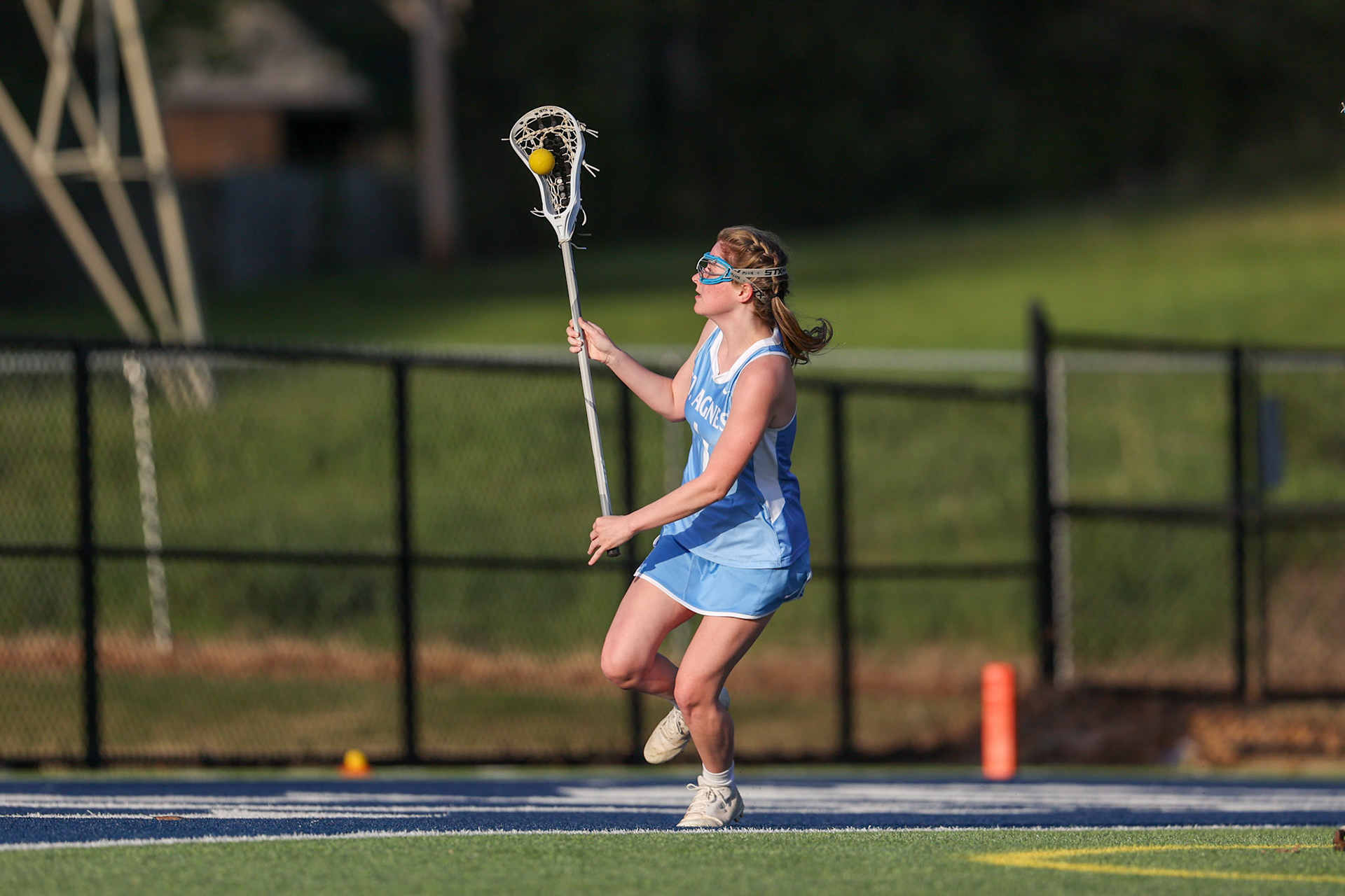 St. Benedict Girls Lacrosse vs St. Agnes on Senior Night at St. Benedict at Auburndale in Memphis, TN on April 19, 2022. (Ryan Beatty/SBA)