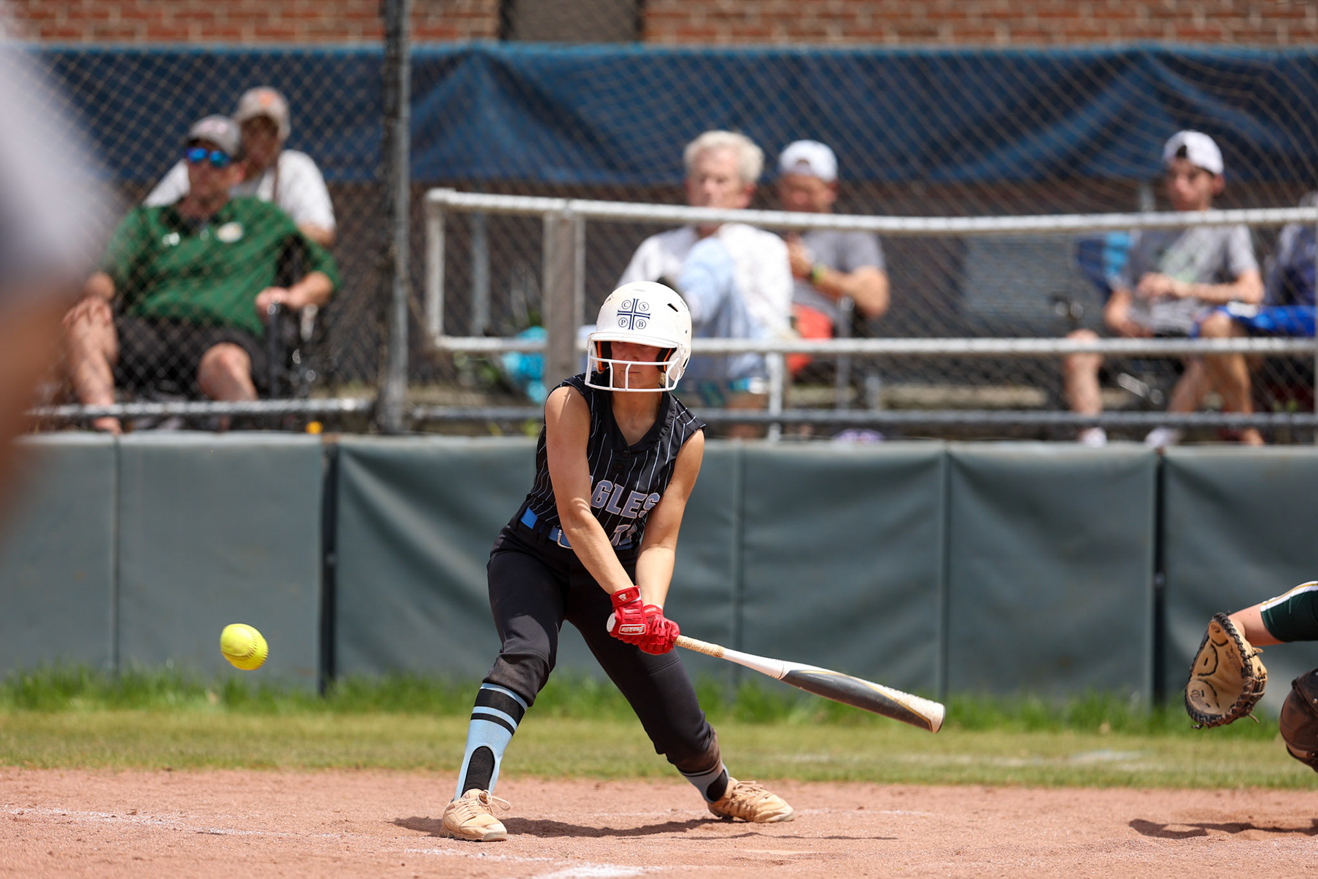 St. Benedict Softball vs Briarcrest at St. Benedict at Auburndale High School on April 23, 2022.  (Ryan Beatty/SBA)