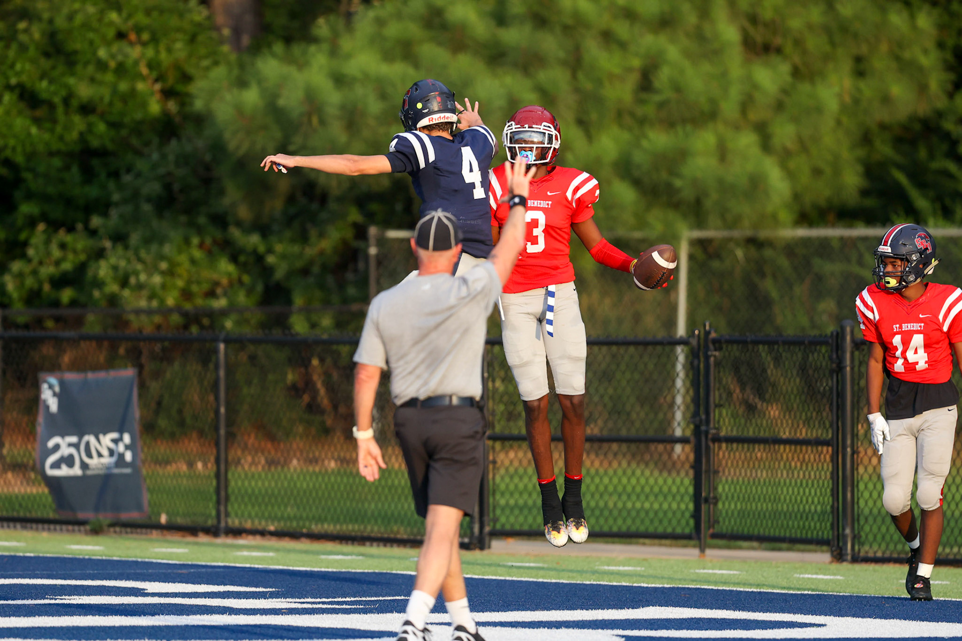 SBA Football Scrimmage on Friday, August 5, 2022 at St. Benedict at Auburndale in Memphis, TN. (Ryan Beatty/SBA)