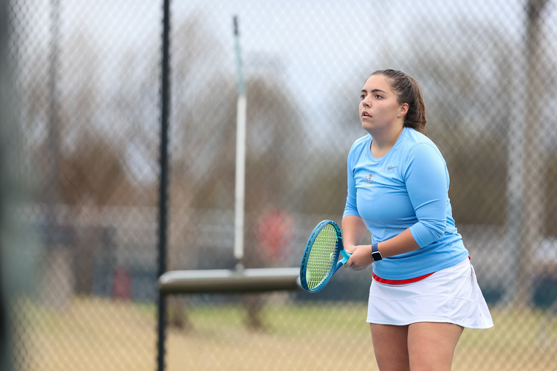 St. Benedict Tennis vs Brighton Cardinals on Wednesday April 6, 2022 at St. Benedict At Auburndale High School in Memphis, TN. (Ryan Beatty/SBA)
