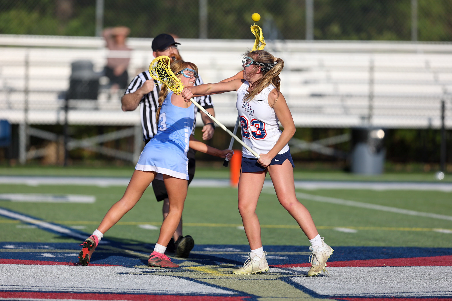 St. Benedict Girls Lacrosse vs St. Agnes on Senior Night at St. Benedict at Auburndale in Memphis, TN on April 19, 2022. (Ryan Beatty/SBA)