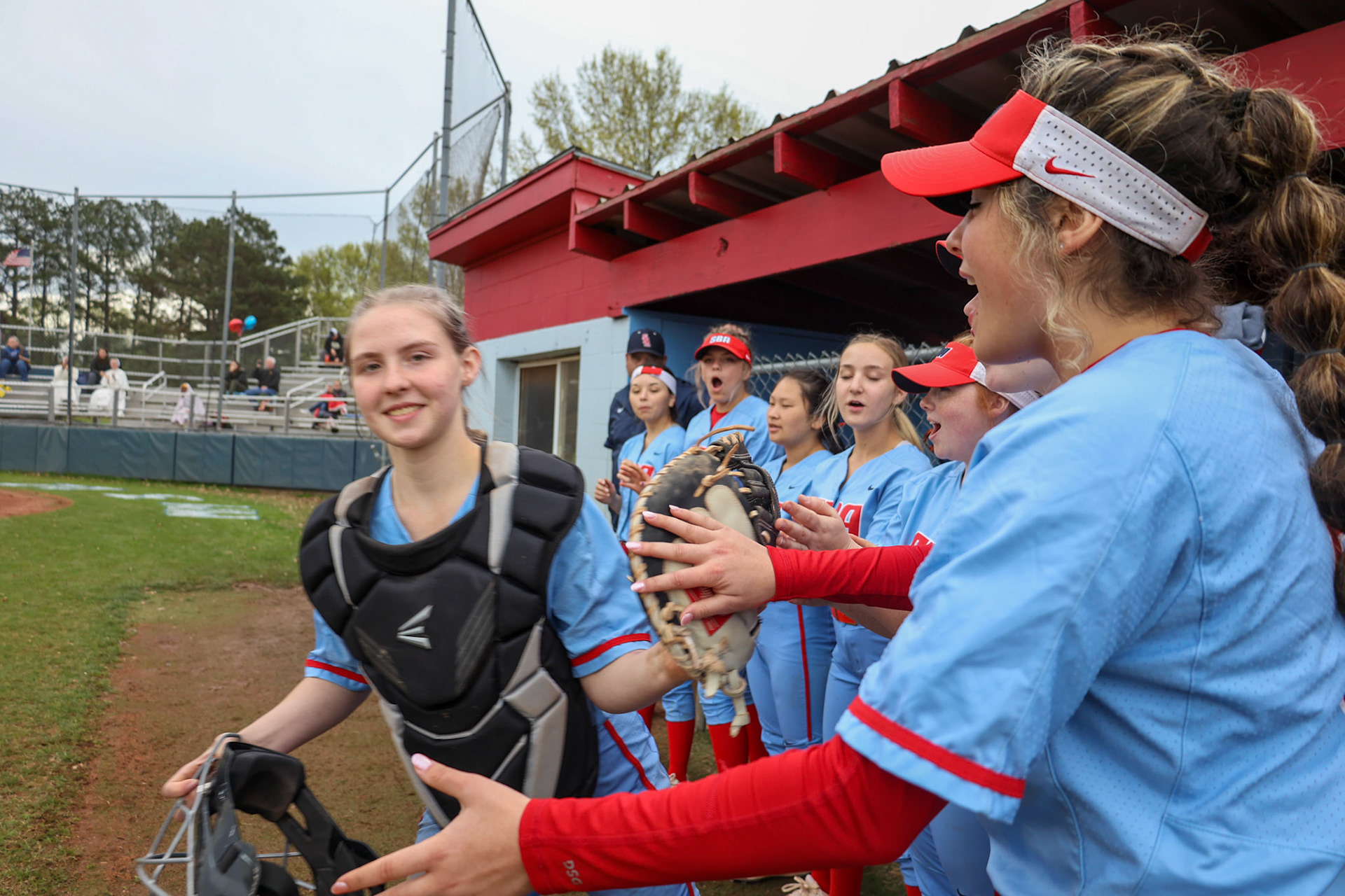 St. Benedict Softball vs Millington on Senior Night at St. Benedict at Auburndale in Memphis, TN on April 20, 2022. (Ryan Beatty/SBA)