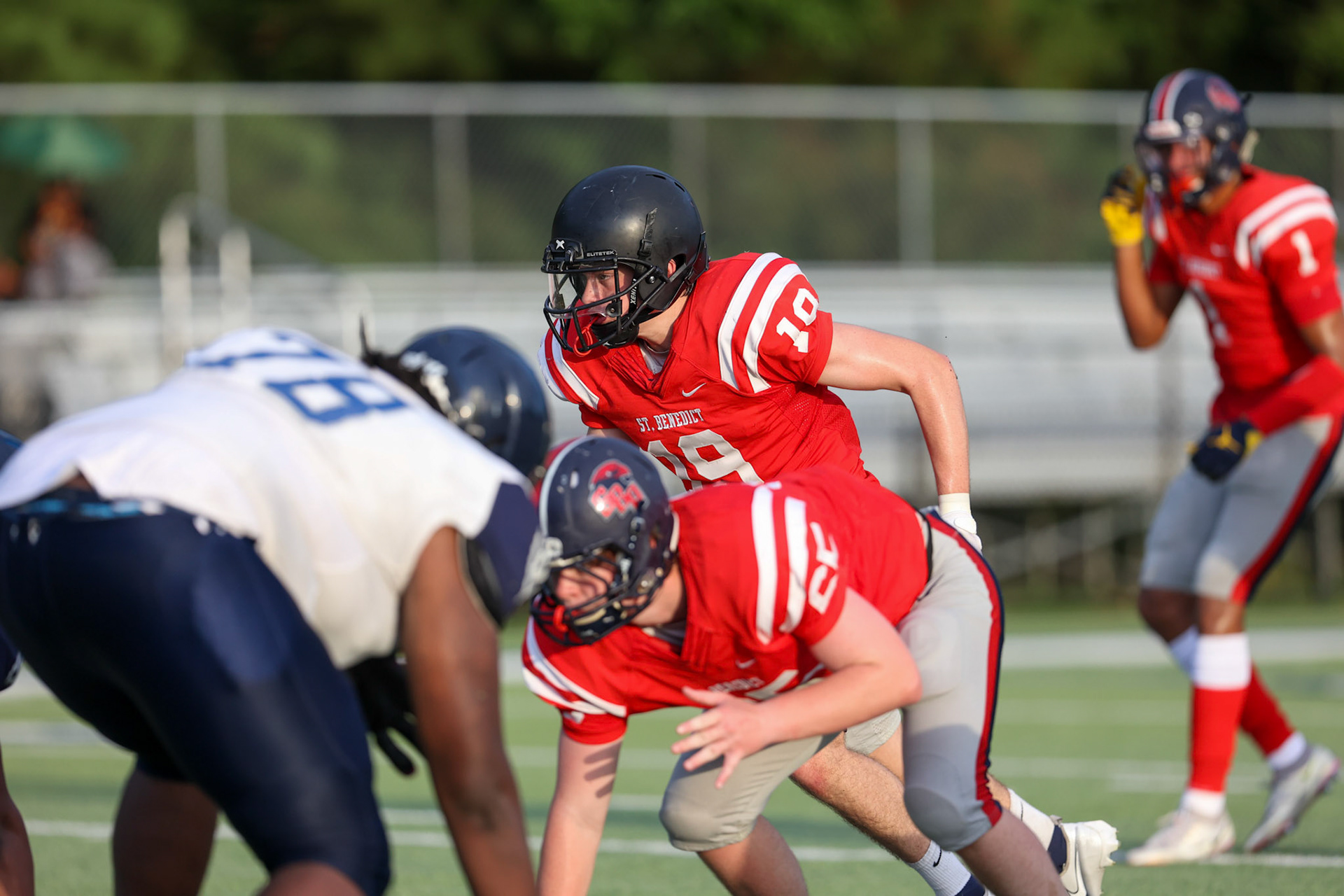 SBA Football Scrimmage on Friday, August 5, 2022 at St. Benedict at Auburndale in Memphis, TN. (Ryan Beatty/SBA)
