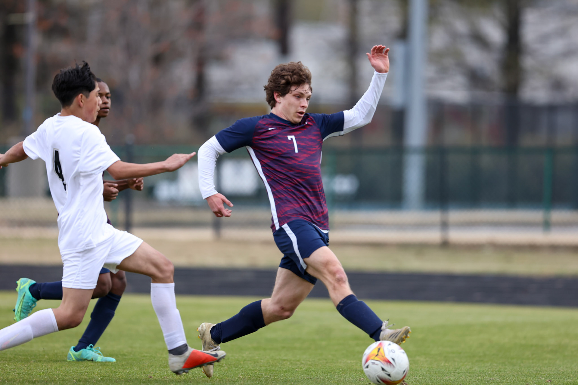 St. Benedict Soccer vs Millington on April 7, 2022 at St. Benedict At Auburndale High School in Memphis, TN. (Ryan Beatty/SBA)