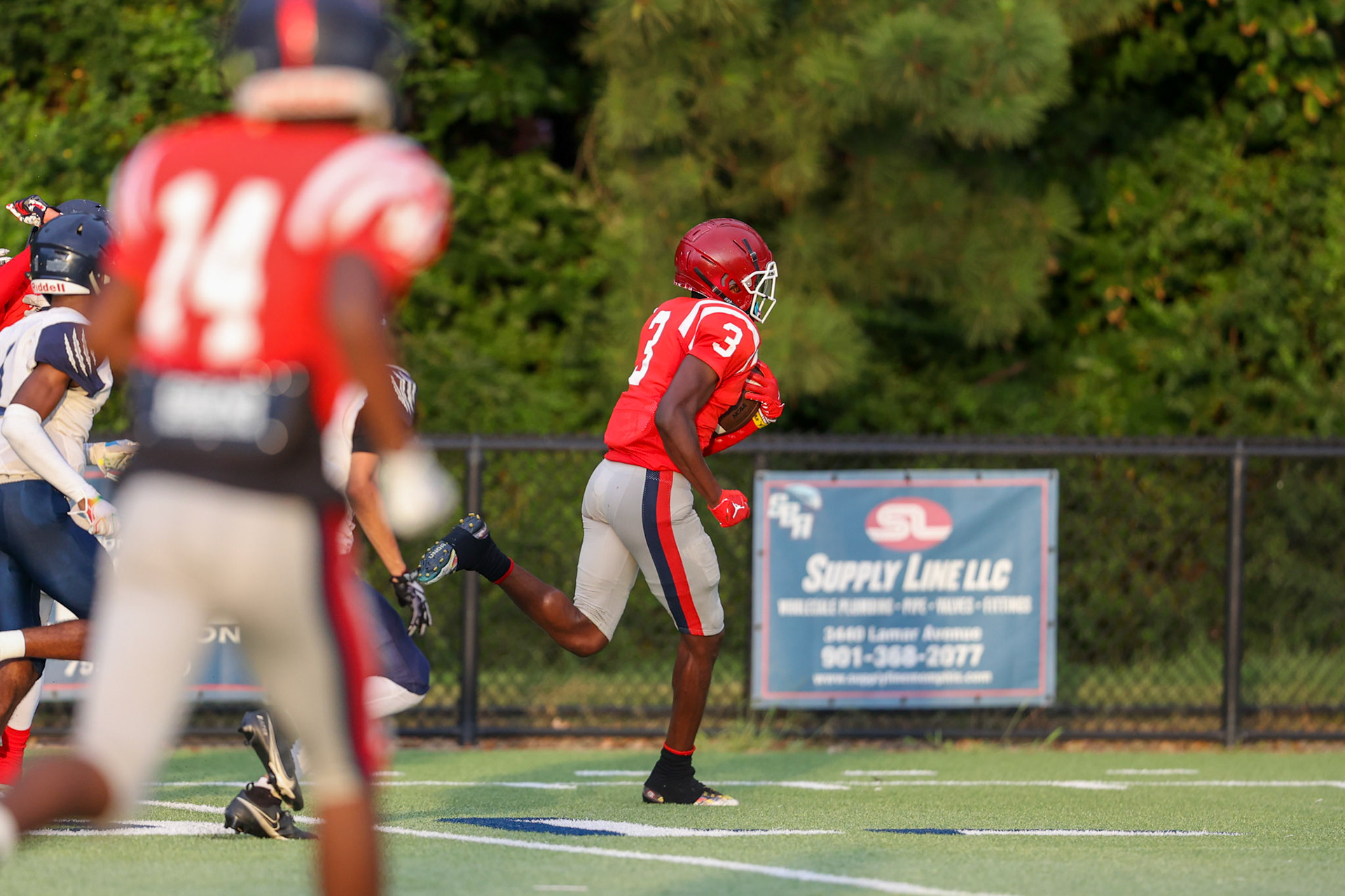 SBA Football Scrimmage on Friday, August 5, 2022 at St. Benedict at Auburndale in Memphis, TN. (Ryan Beatty/SBA)