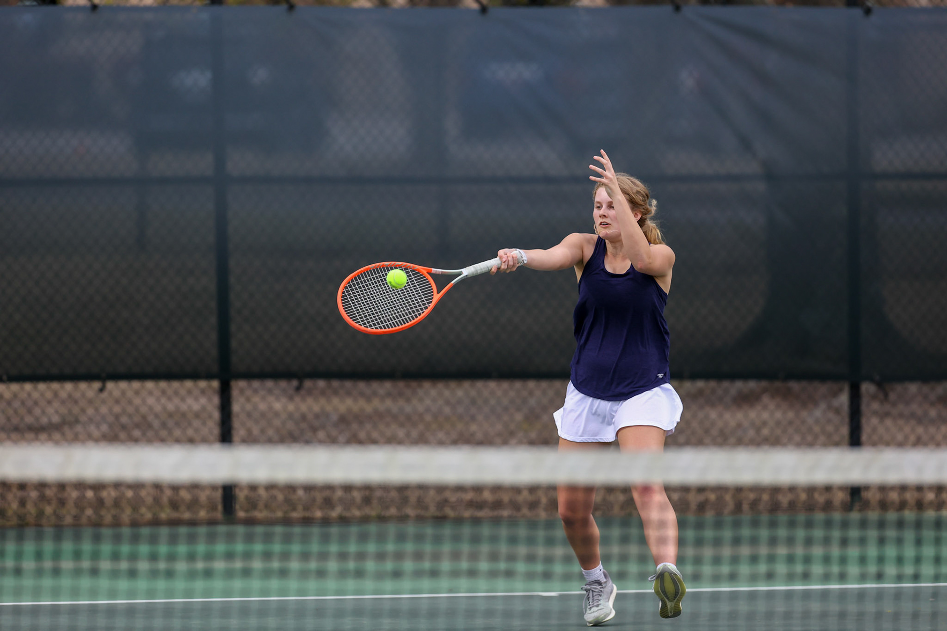 St. Benedict Tennis vs Briarcrest at Briarcrest Christian School on April 12, 2022 in Memphis, TN. (Ryan Beatty/SBA)
