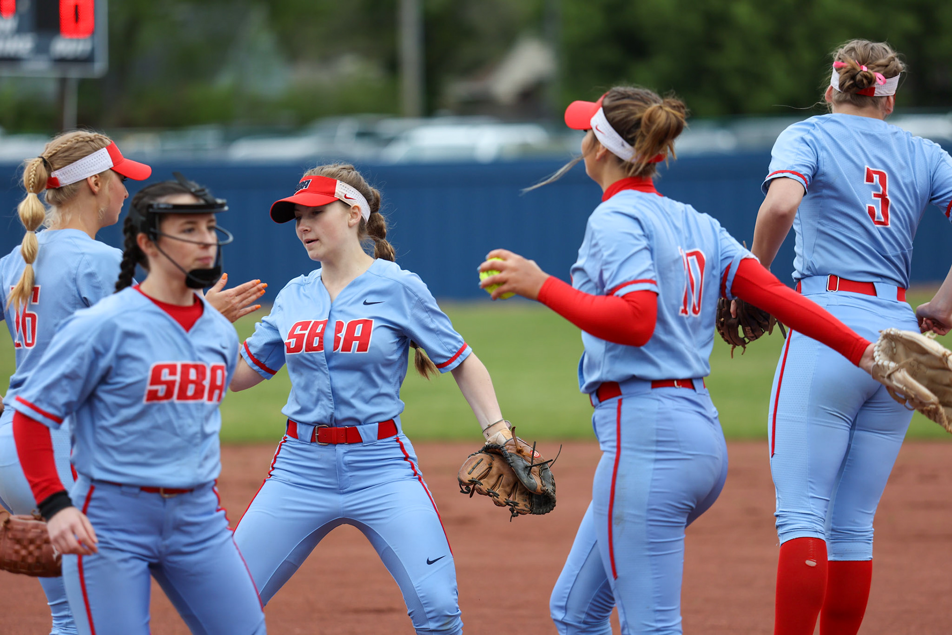 St. Benedict Softball vs Millington on Senior Night at St. Benedict at Auburndale in Memphis, TN on April 20, 2022. (Ryan Beatty/SBA)